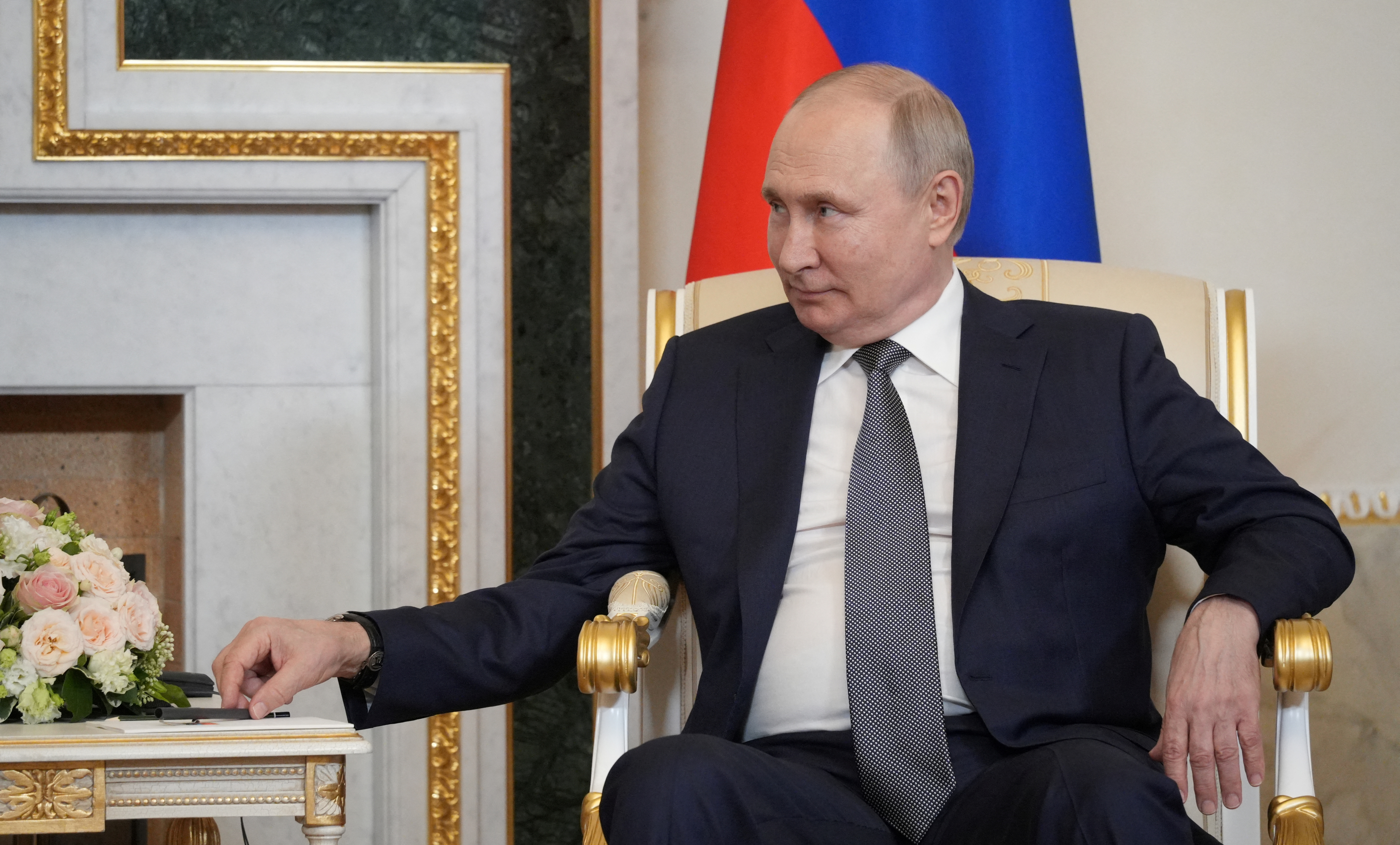 El presidente ruso Vladimir Putin se reúne con el presidente egipcio Abdel Fattah al-Sisi en San Petersburgo