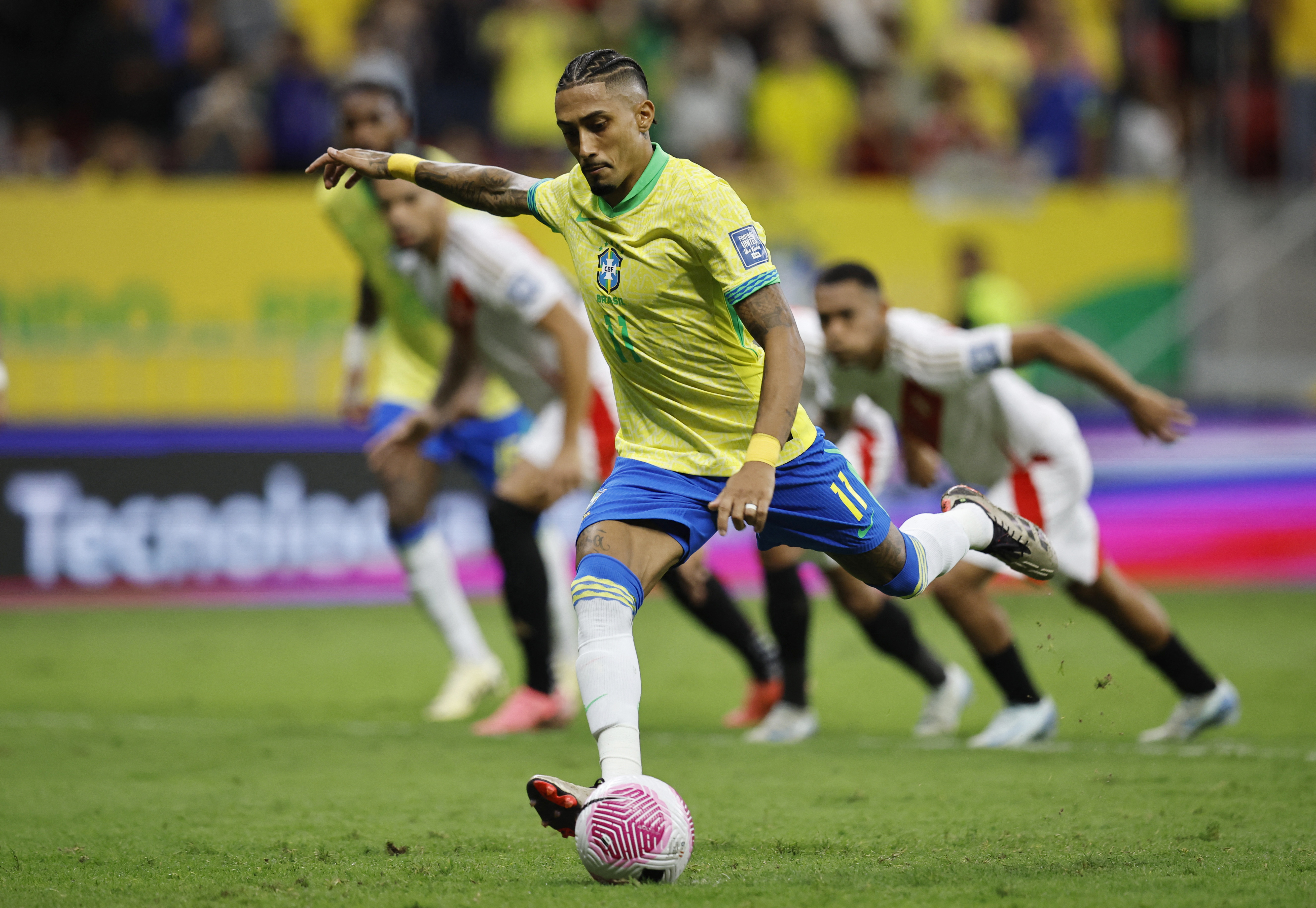 Raphinha's penalty double helps Brazil to 4-0 win over Peru | Reuters