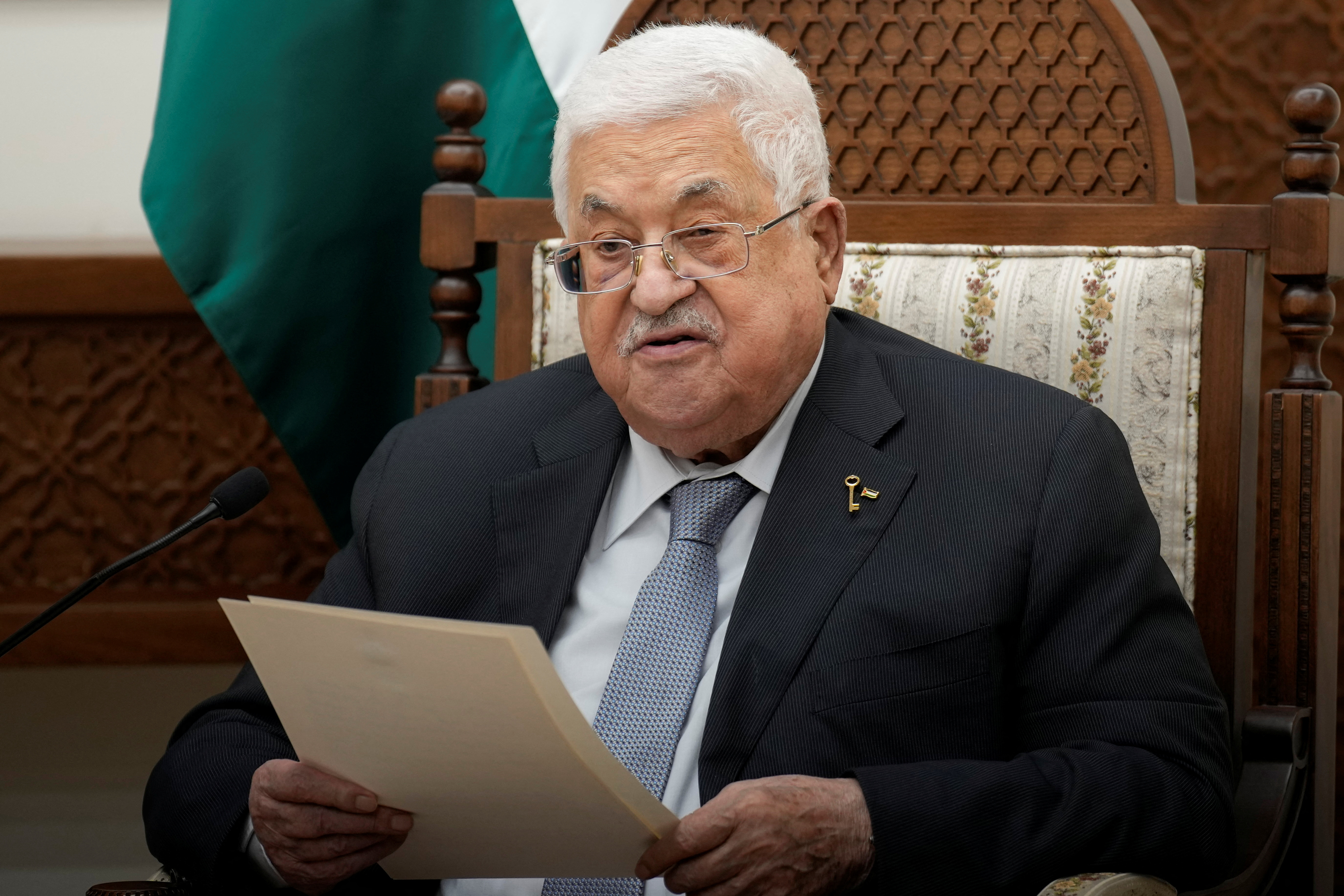 パレスチナ自治政府のアッバス議長、アラブ諸国に支援訴え