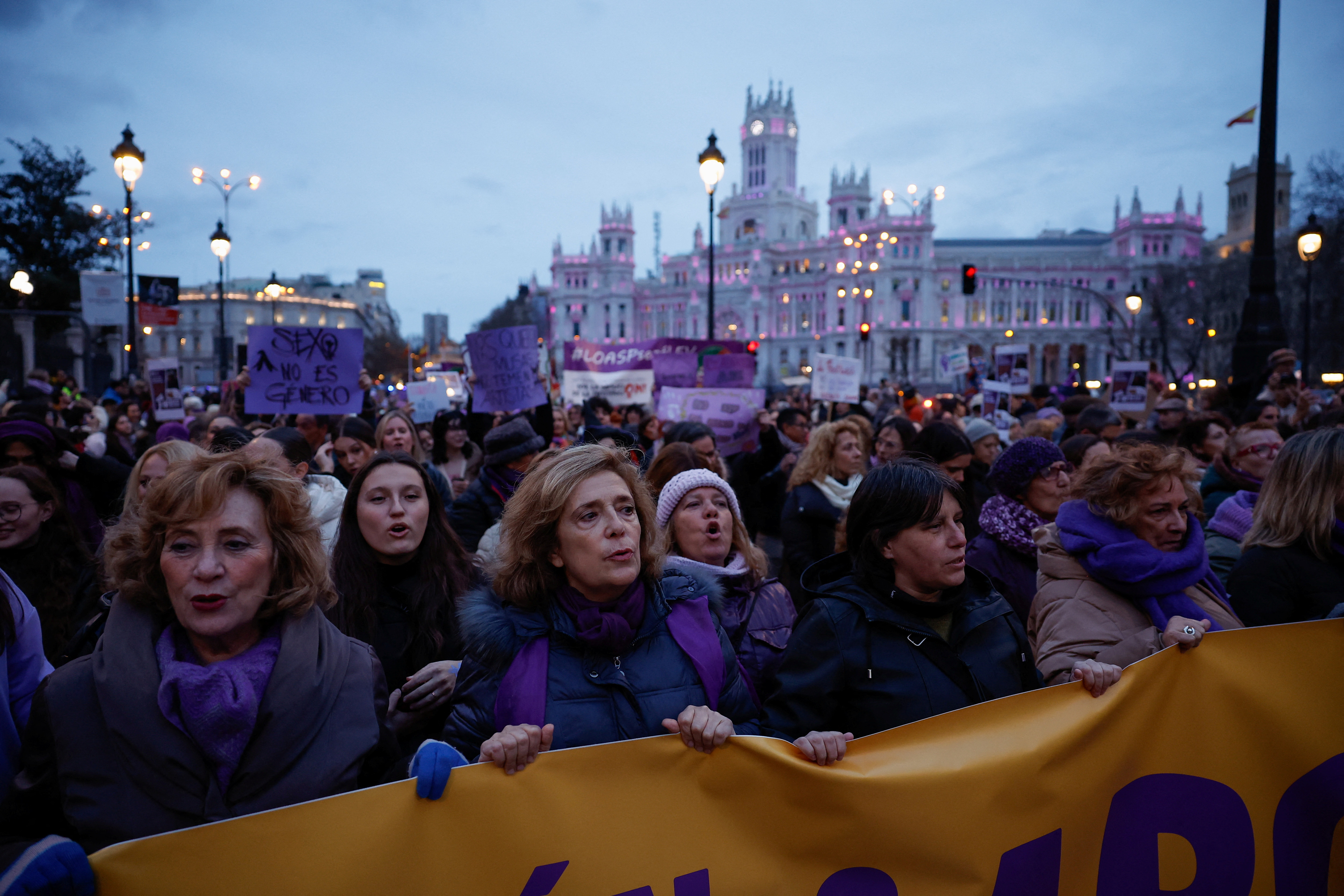 International Women's Day protest in Madrid