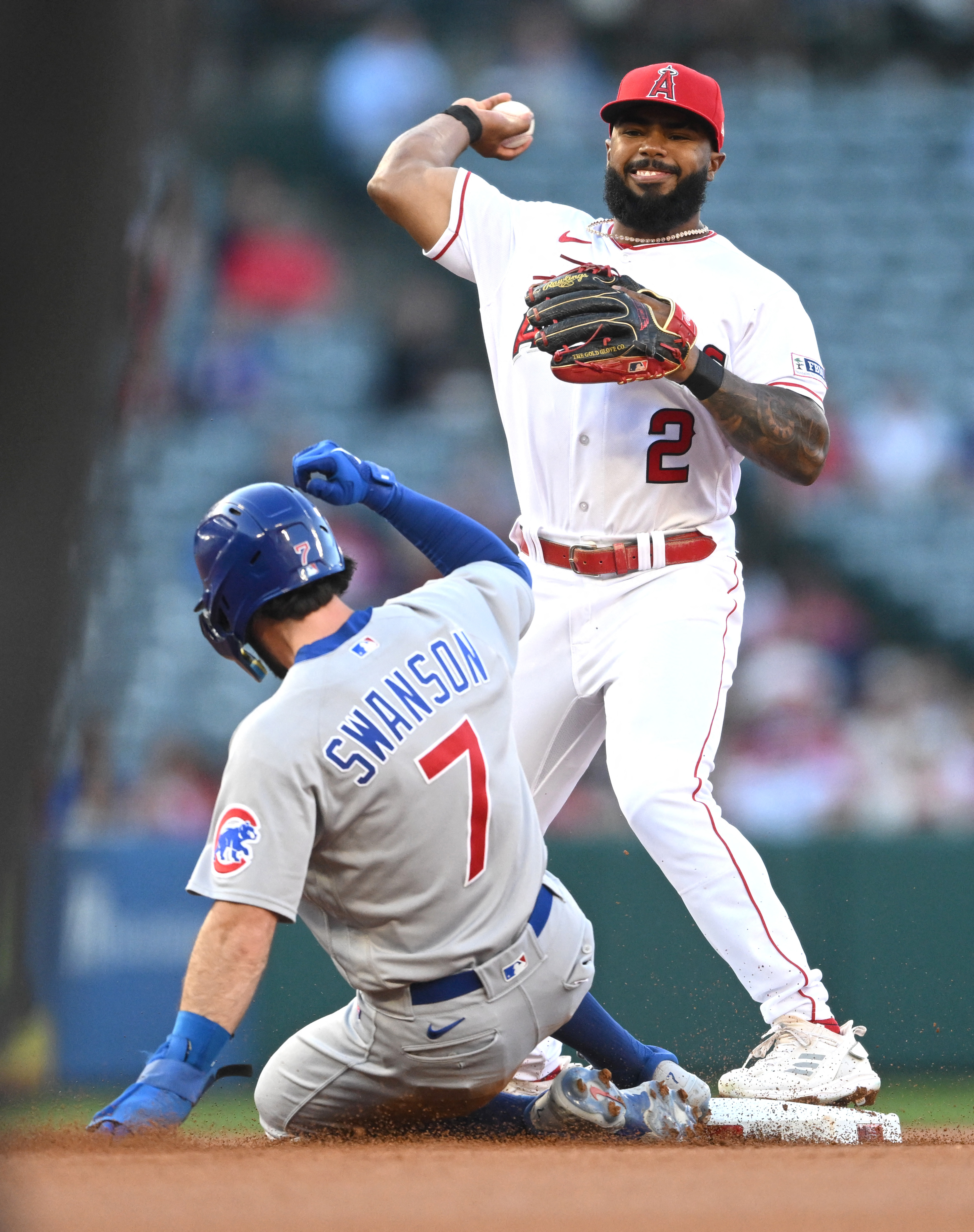 Jo Adell homers in season debut as Angels sweep Cubs