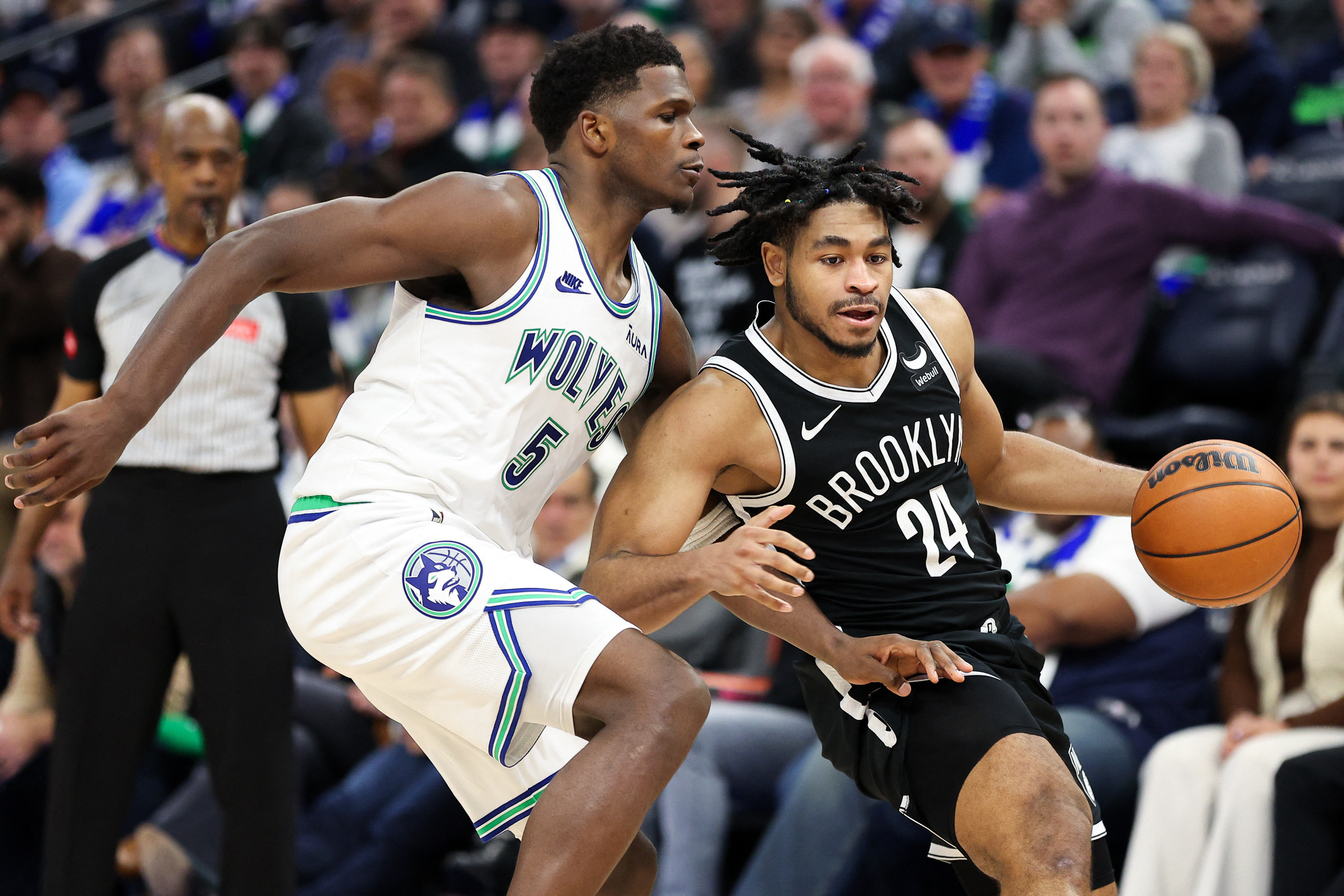 Anthony Edwards, Timberwolves pull away from Nets | Reuters