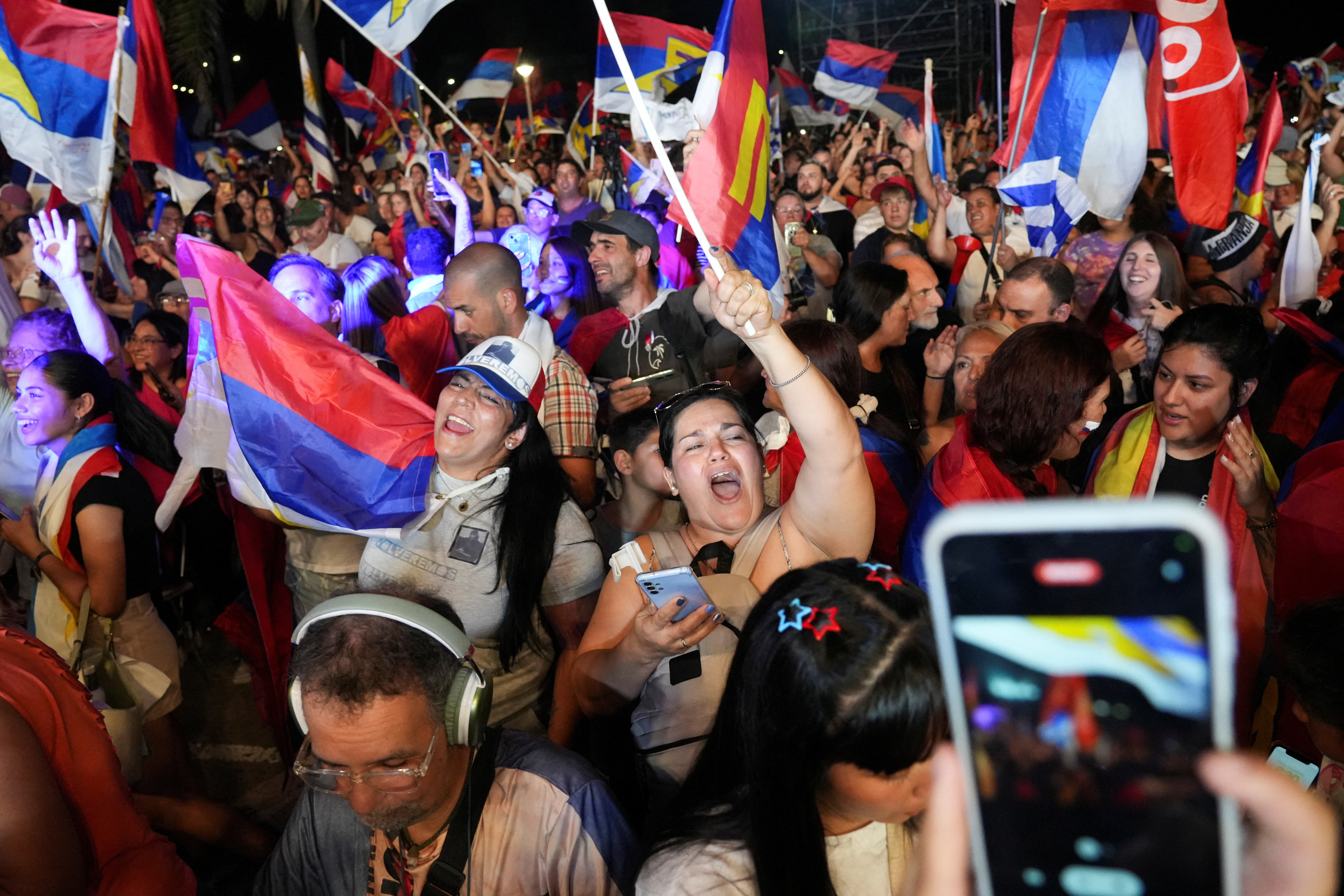 Presidential election run-off between centre-left candidate Orsi and ruling conservative coalition candidate Delgado, in Uruguay