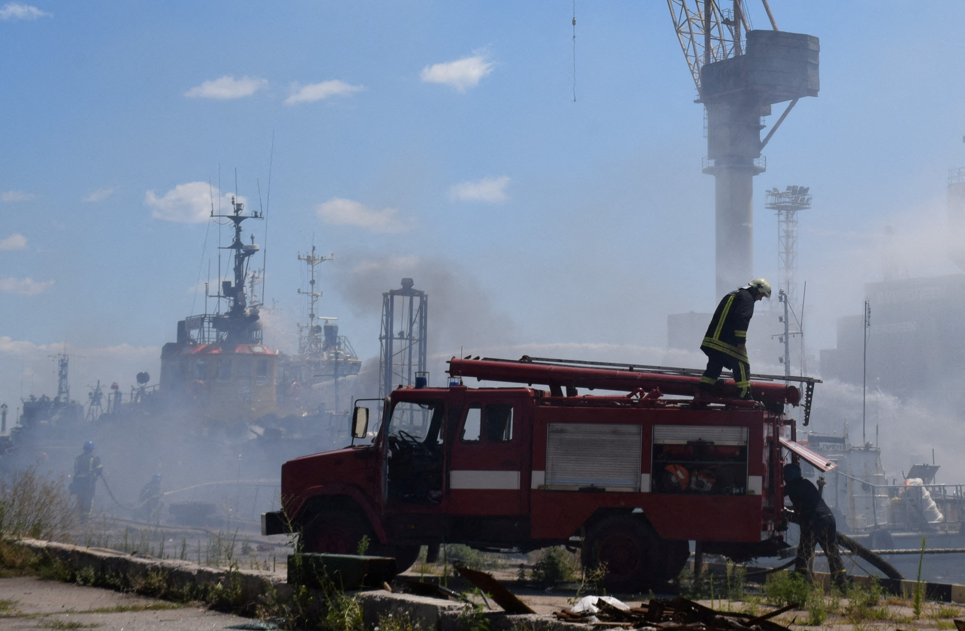 Russia's attack on Ukraine continues, in Odesa