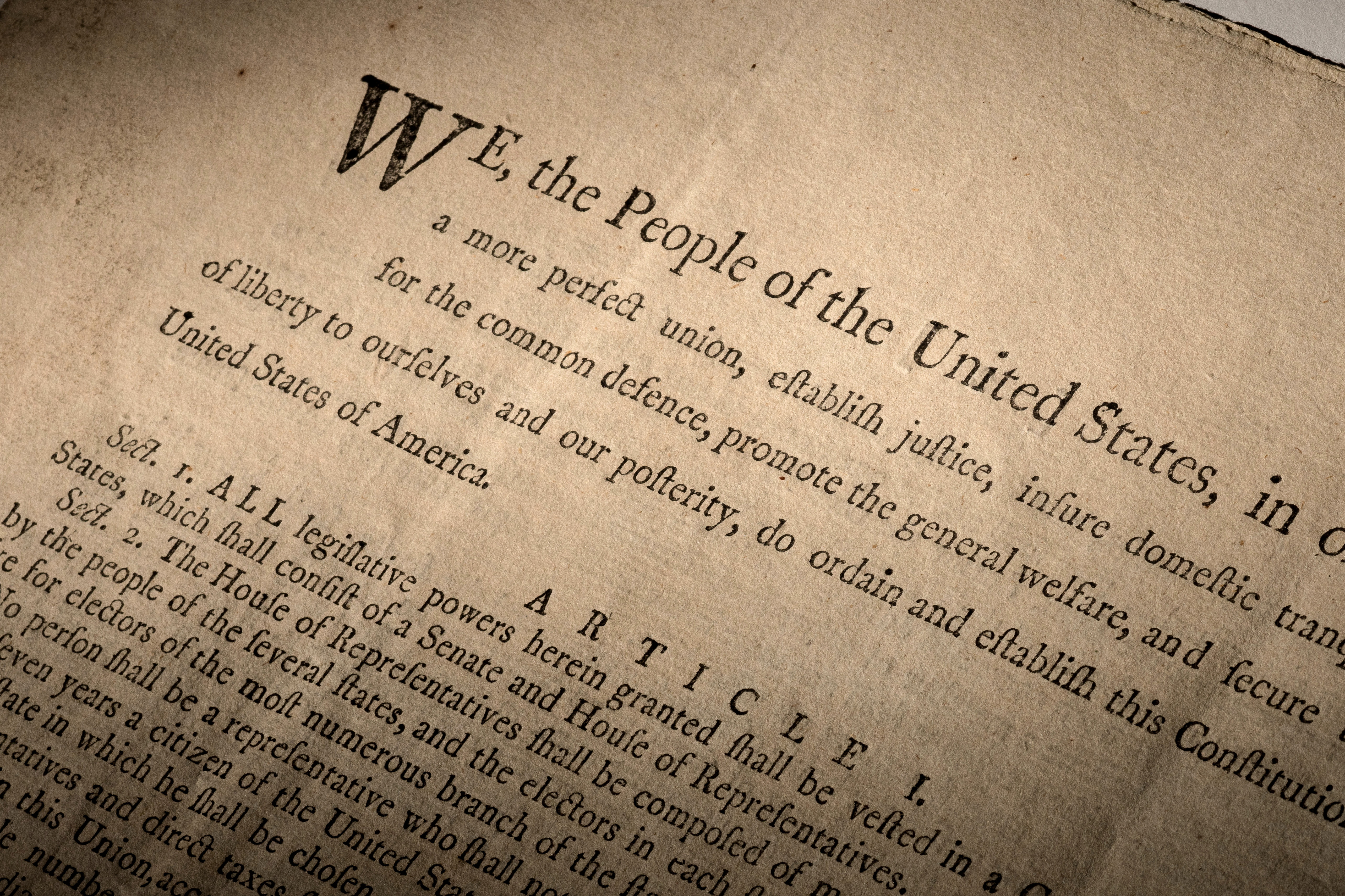 U.S. Constitution auction in New York