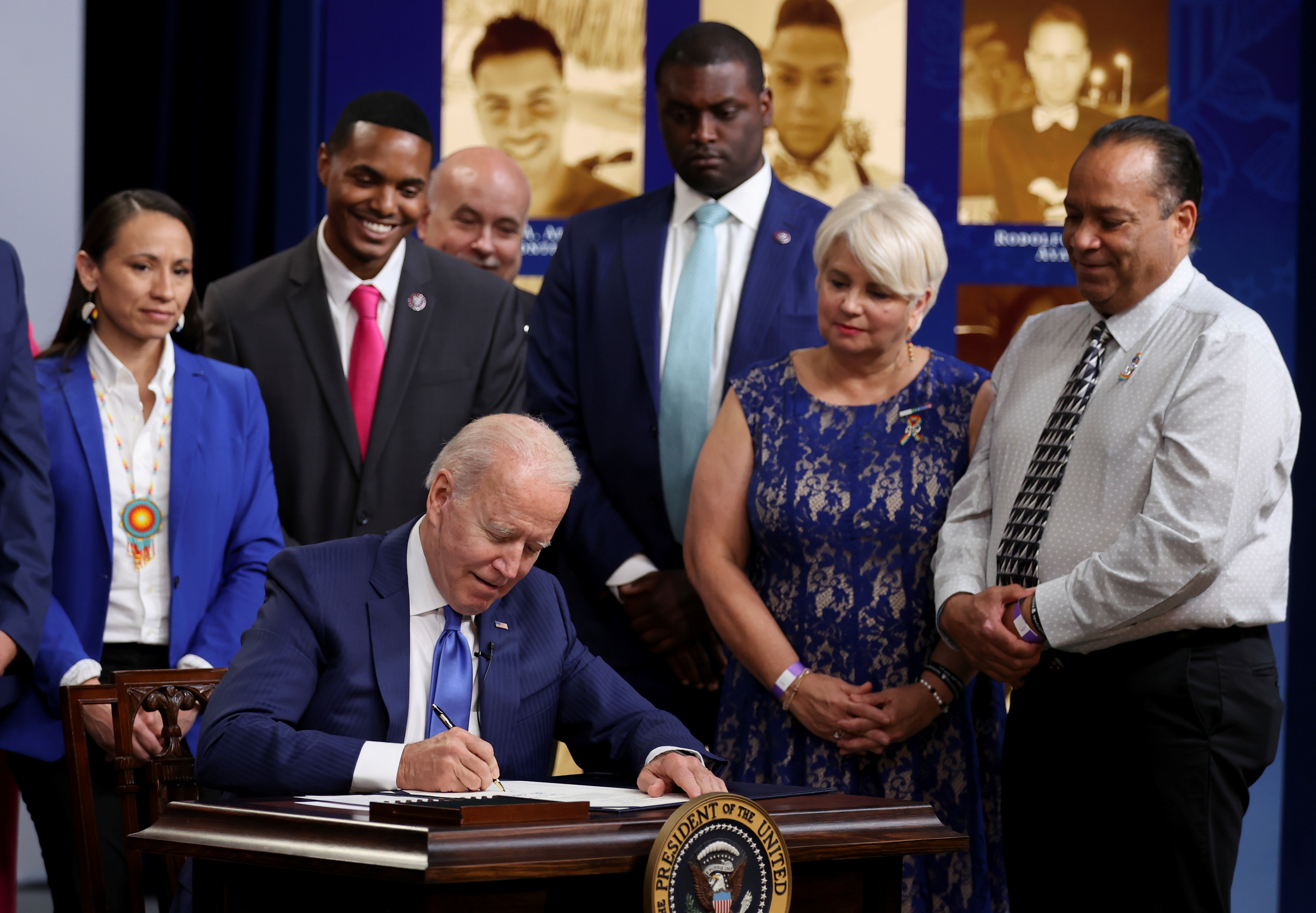 U.S. President Joe Biden signs H.R. 49 to designate the National Pulse Memorial into law