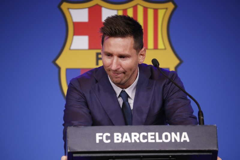 Soccer Tearful Messi confirms he is leaving Barcelona, in talks with PSG |  Reuters