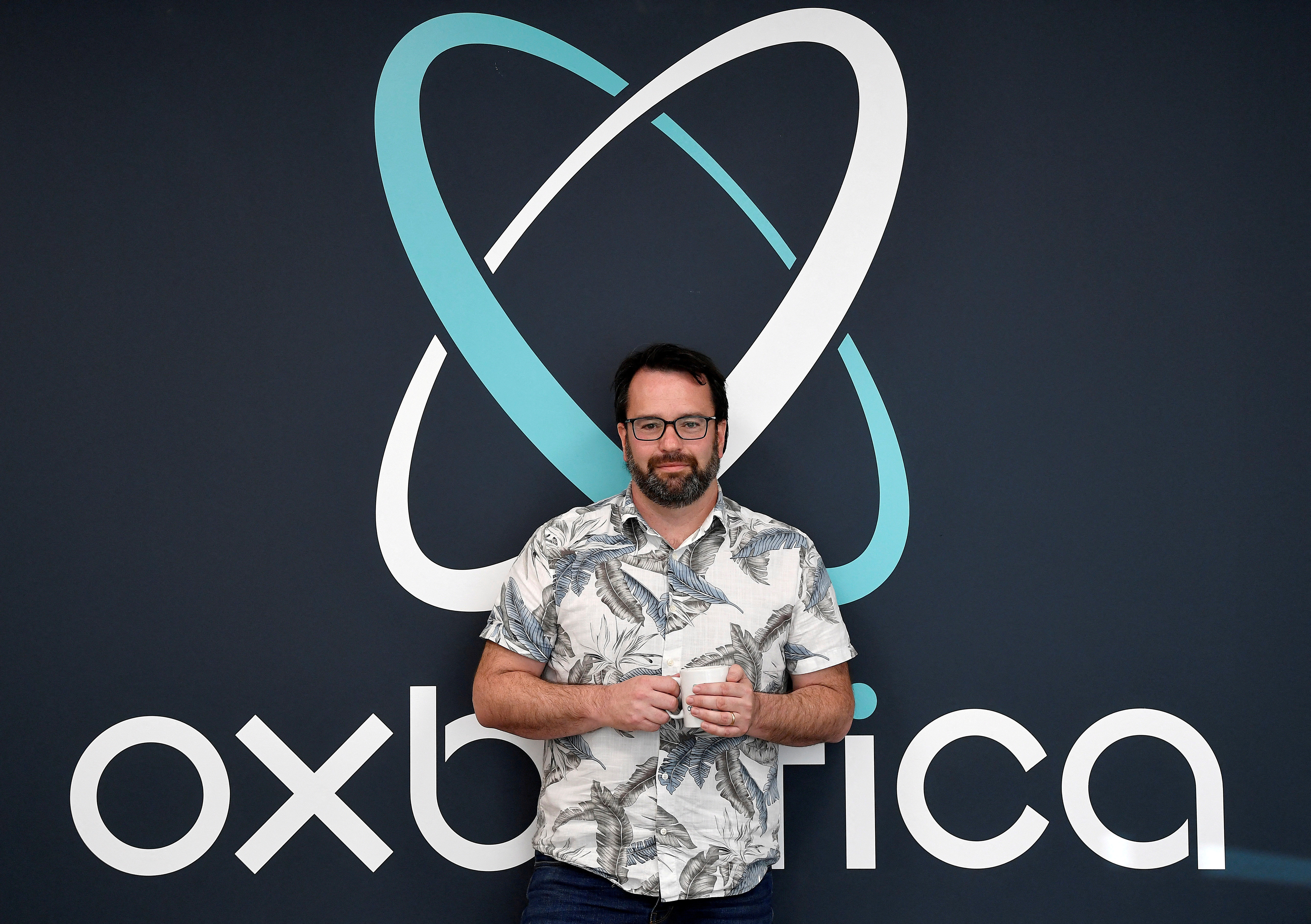 Paul Newman, co-founder of Oxbotica, an autonomous vehicle technology tech firm, poses for a photograph at their company headquarters in Oxford