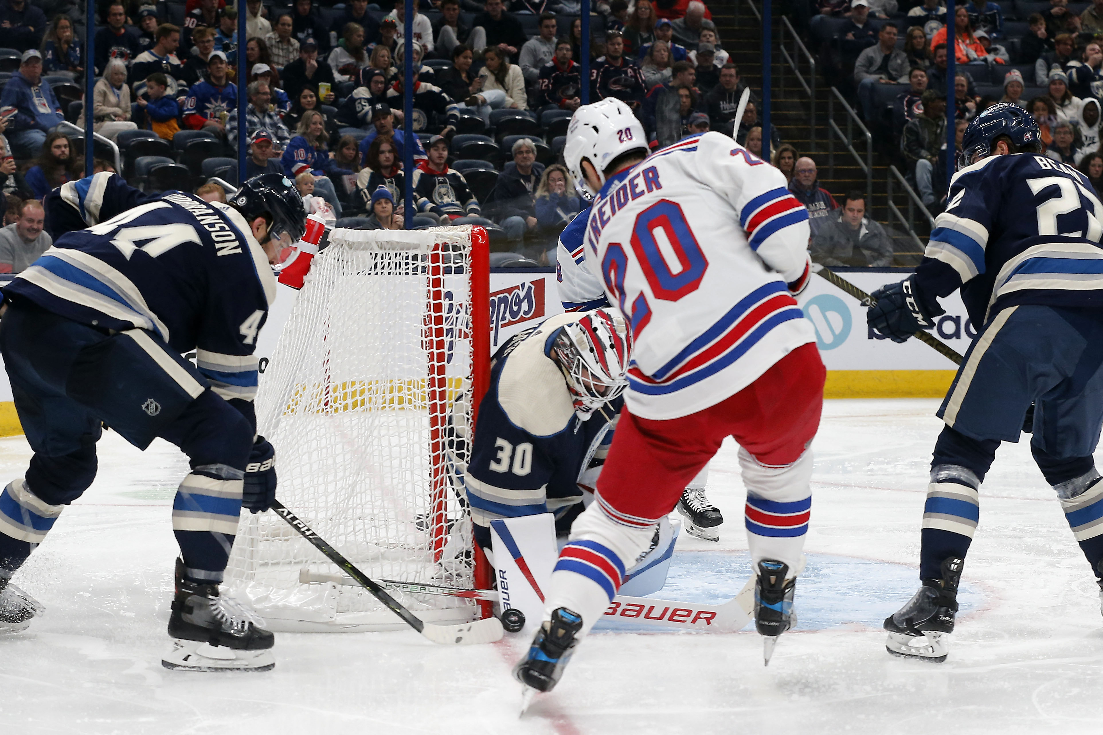 Columbus Blue Jackets down New York Rangers on Boone Jenner hat trick