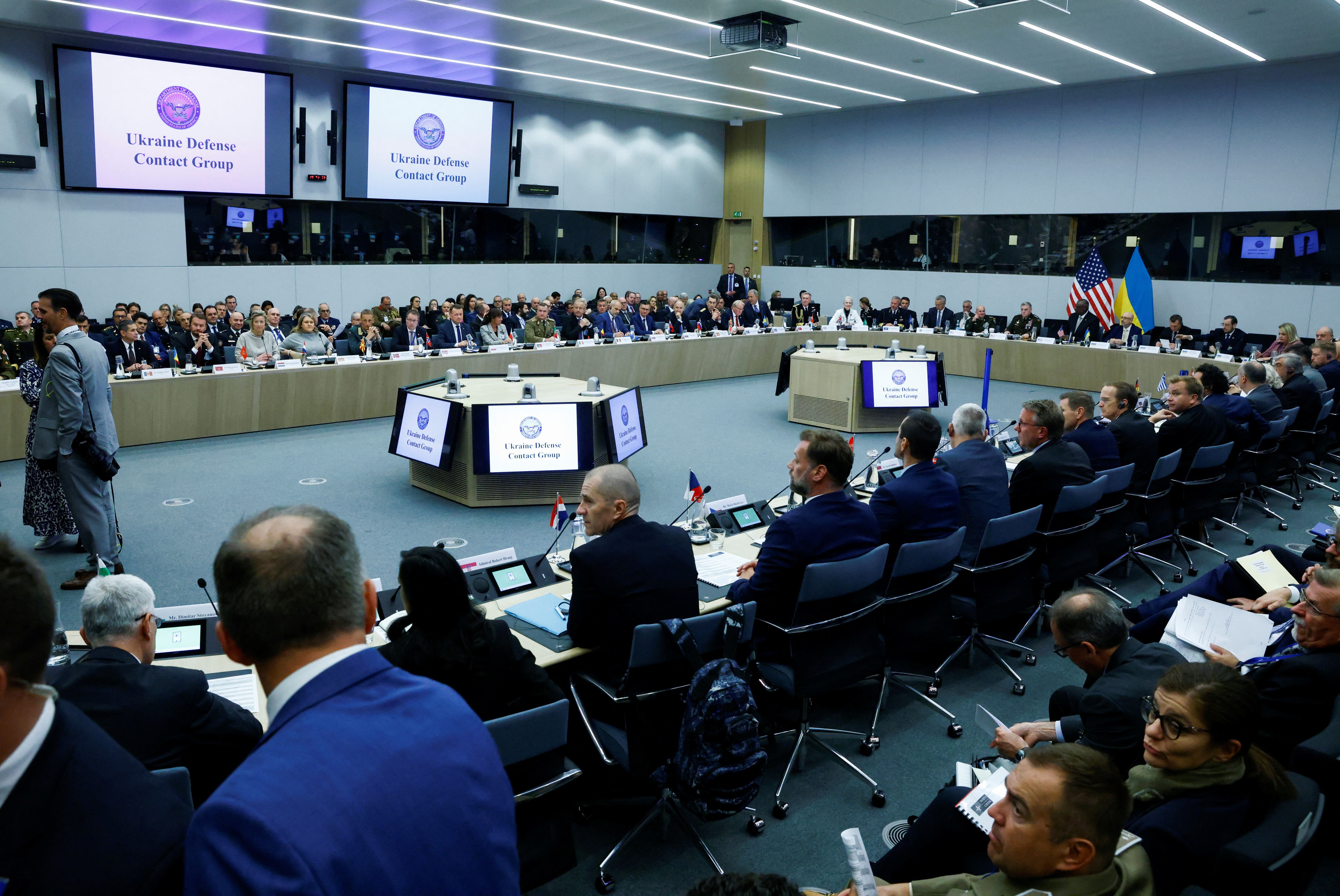 Reunião do Grupo de Contacto de Defesa da Ucrânia durante uma reunião dos ministros da Defesa da OTAN na sede da Aliança em Bruxelas