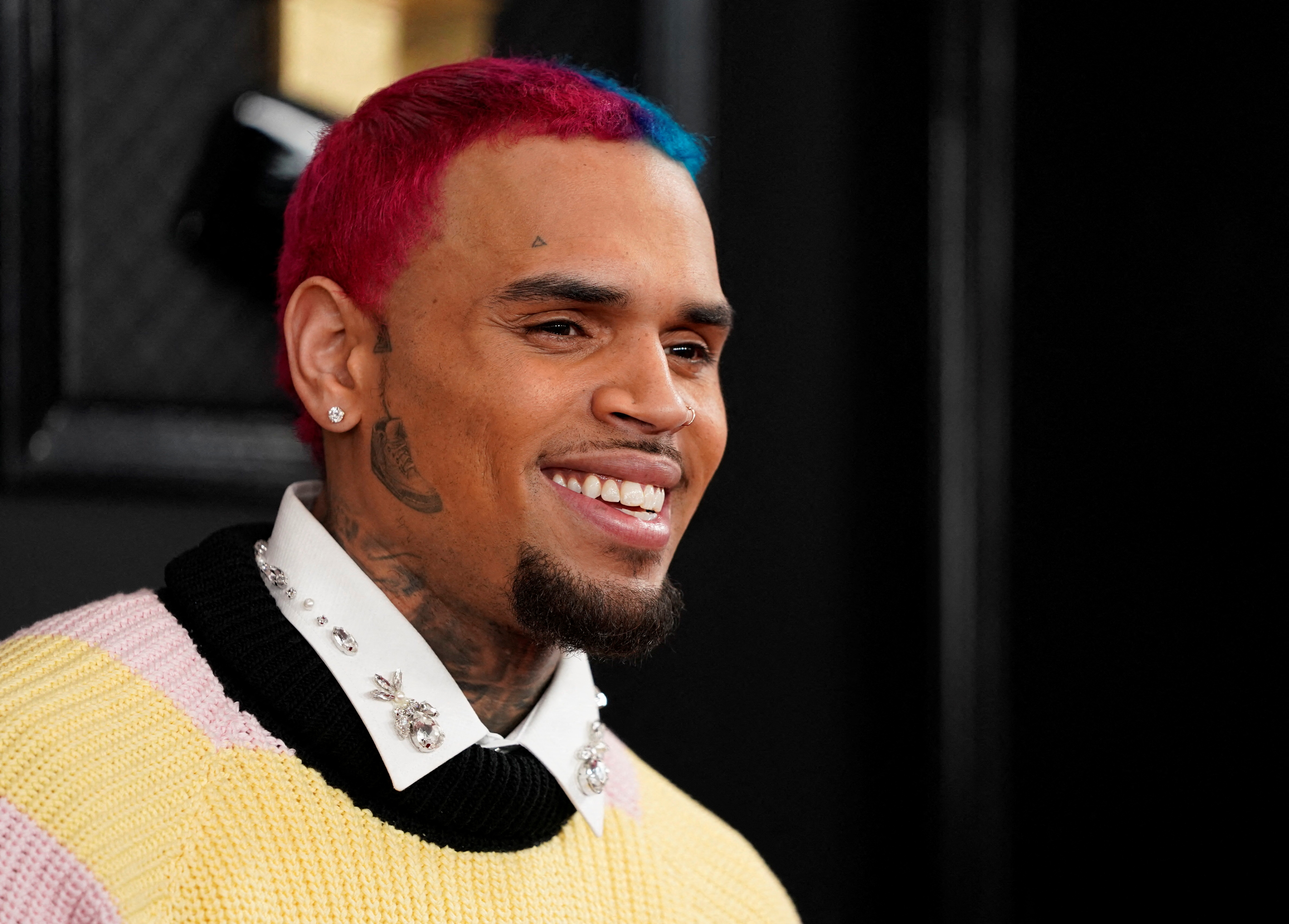 62nd Grammy Awards – Arrivals – Los Angeles, California, U.S., January 26, 2020 – Chris Brown. REUTERS/Mike Blake/File Photo