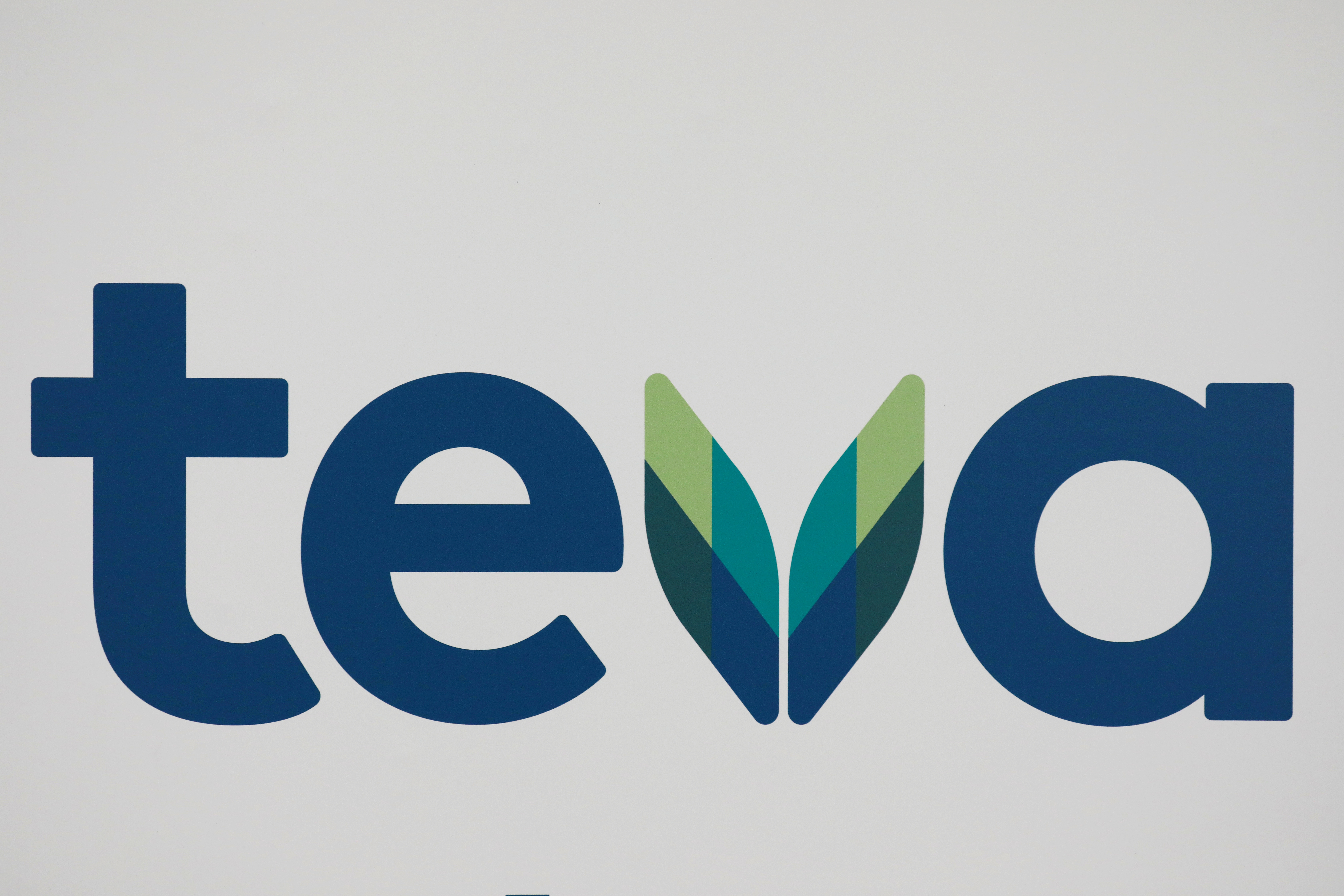 The logo of Teva Pharmaceutical Industries is seen in Tel Aviv, Israel February 19, 2019. REUTERS/Amir Cohen