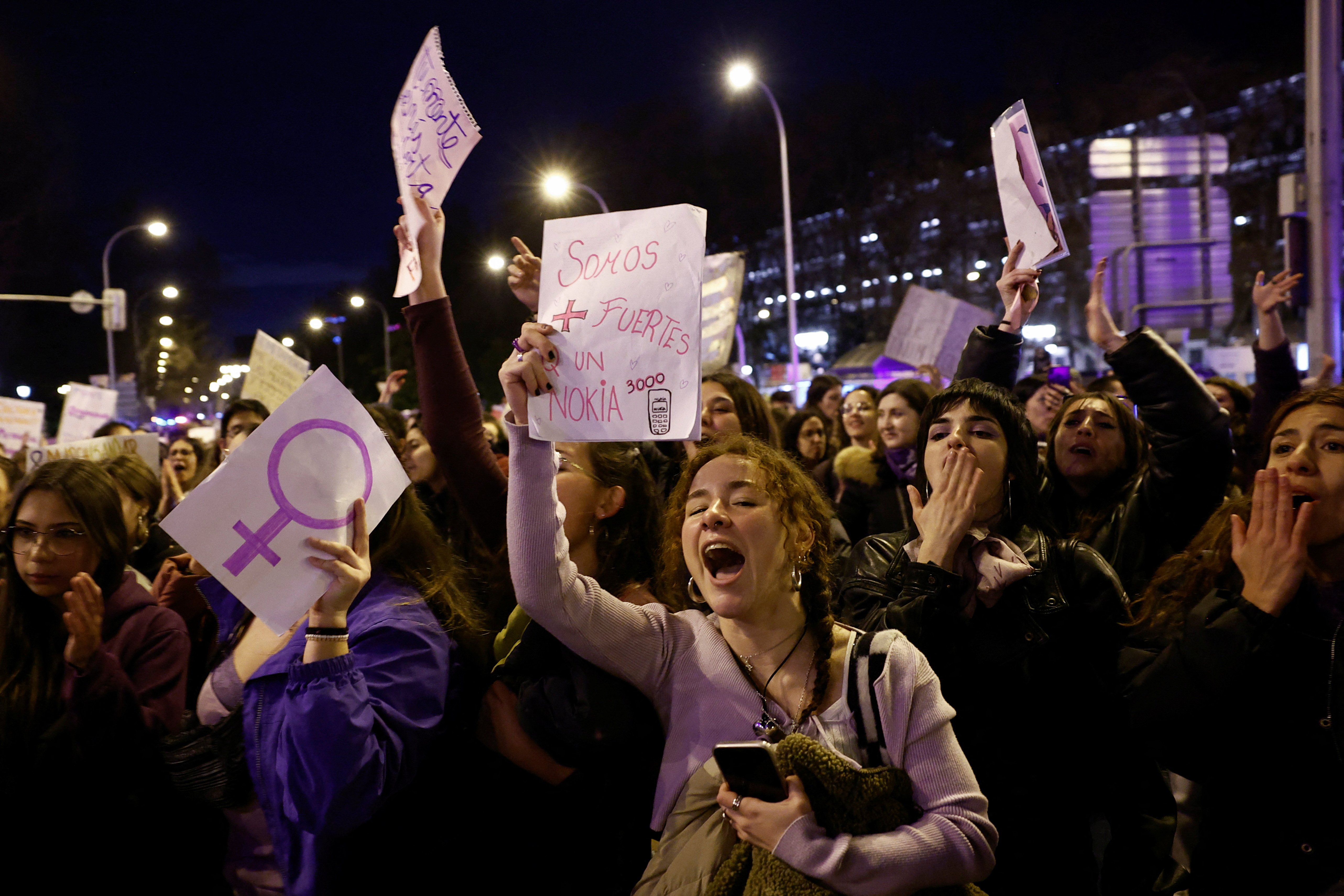 International Women's Day rally in Madrid