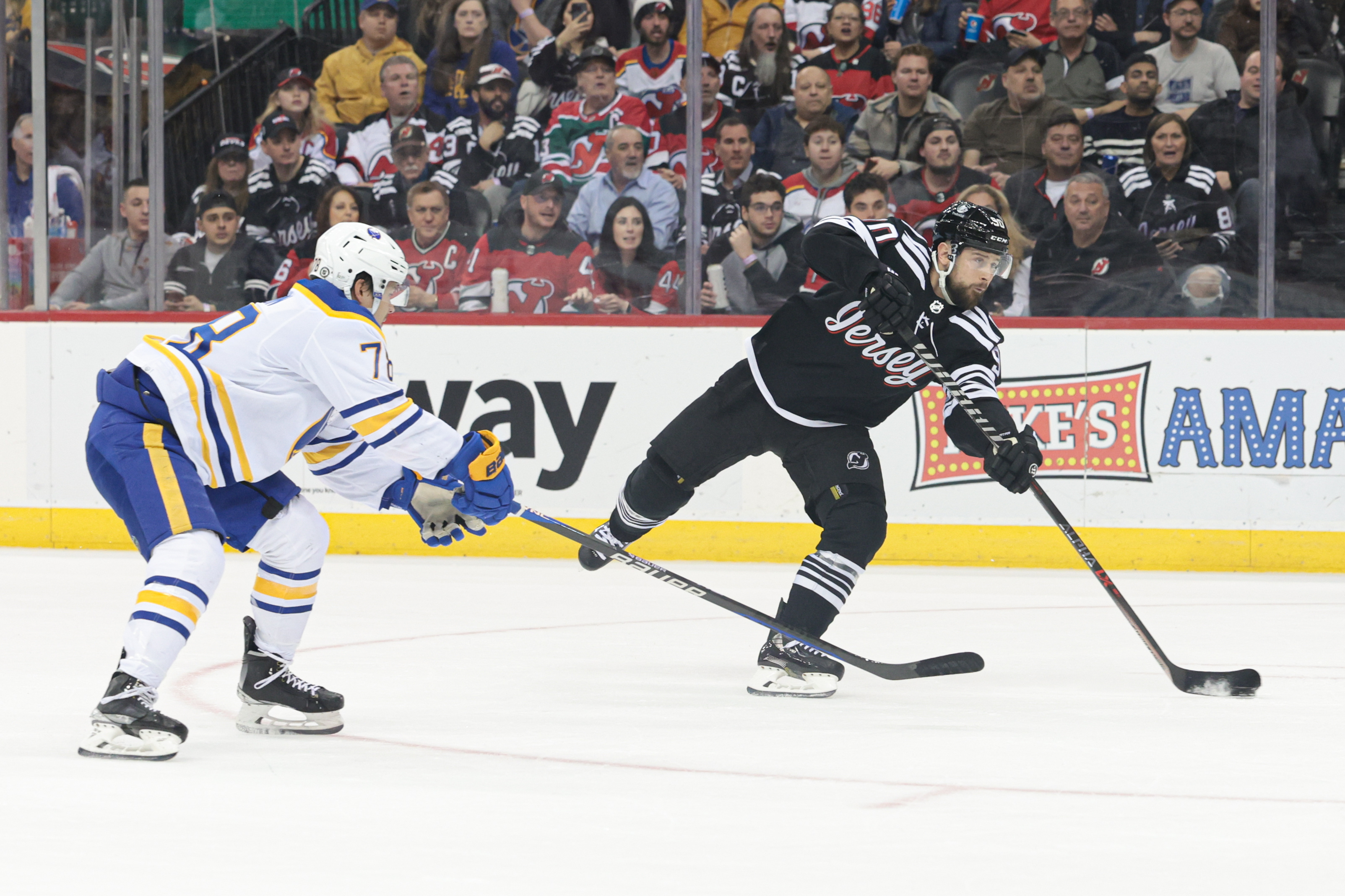 Devils' 6-2 romp eliminates Sabres from playoff contention