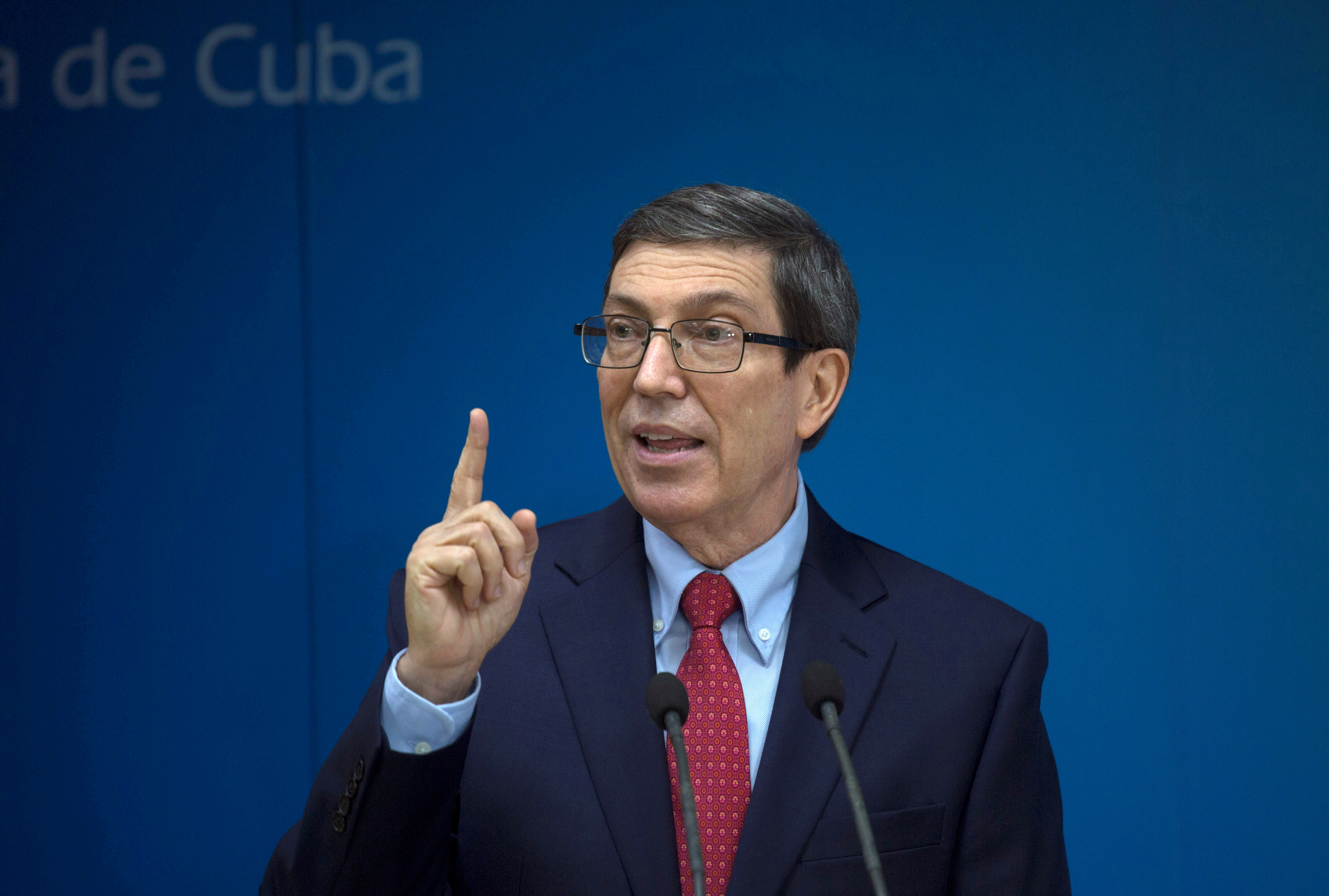 Cuba's Foreign Minister Bruno Rodriguez Parilla speaks during a news conference in Havana, Cuba, July 13, 2021. Ismael Francisco/Pool via REUTERS/File Photo