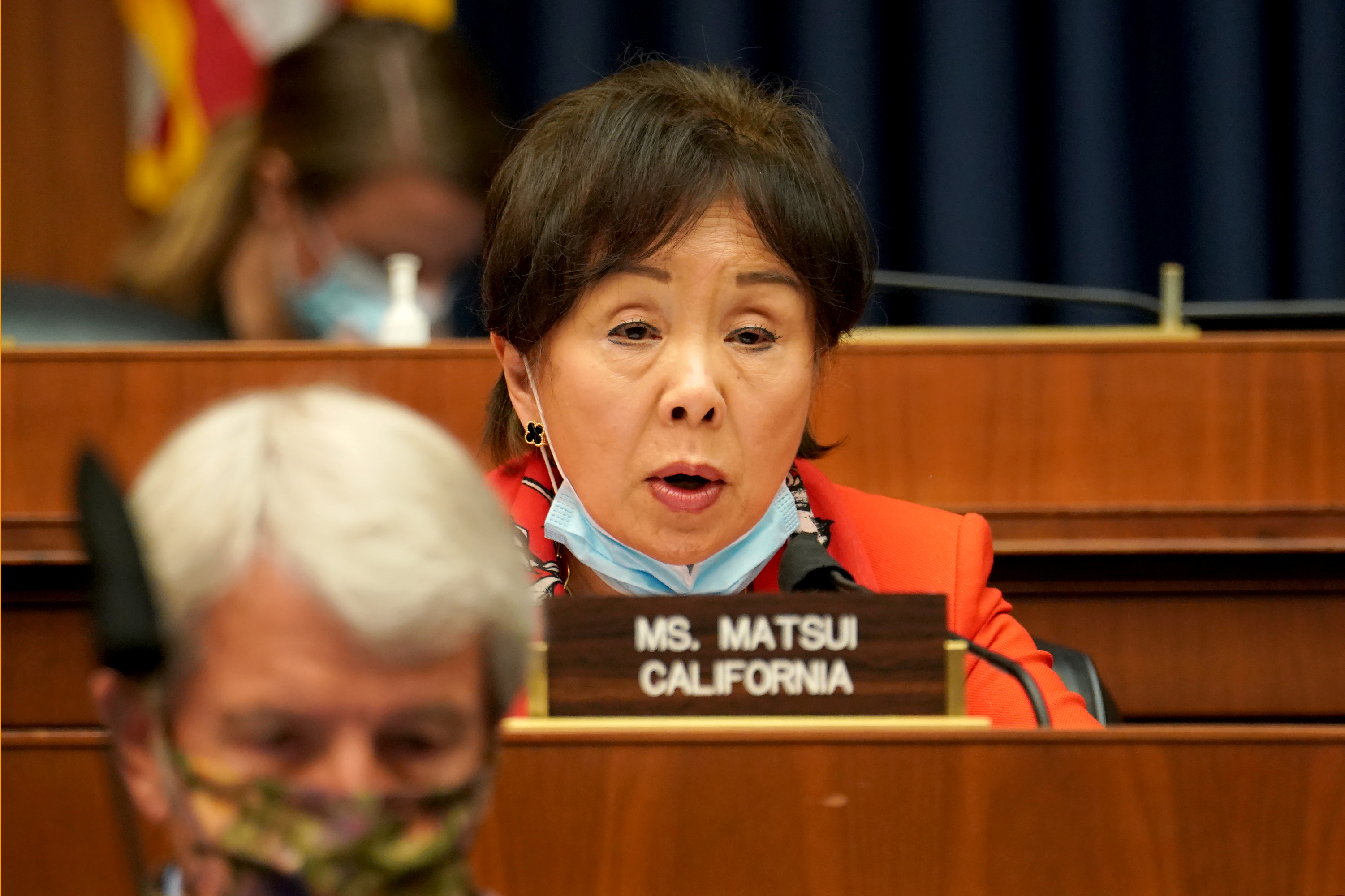 Rep. Doris Matsui (D-CA) asks questions to Dr. Richard Bright during a House Energy and Commerce Subcommittee on Health hearing in Washington