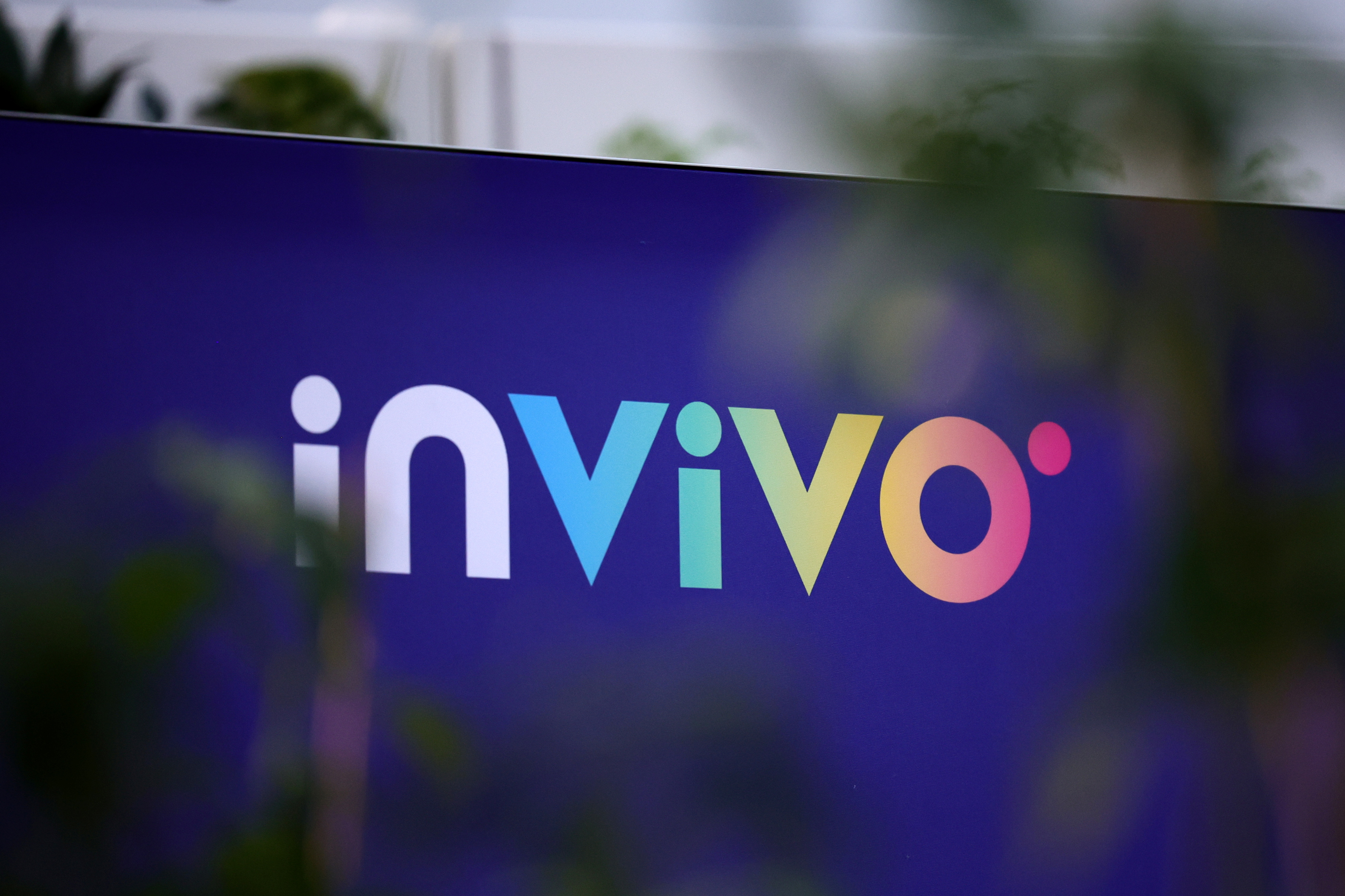 The logo of InVivo is seen at the company's headquarters in Paris, France