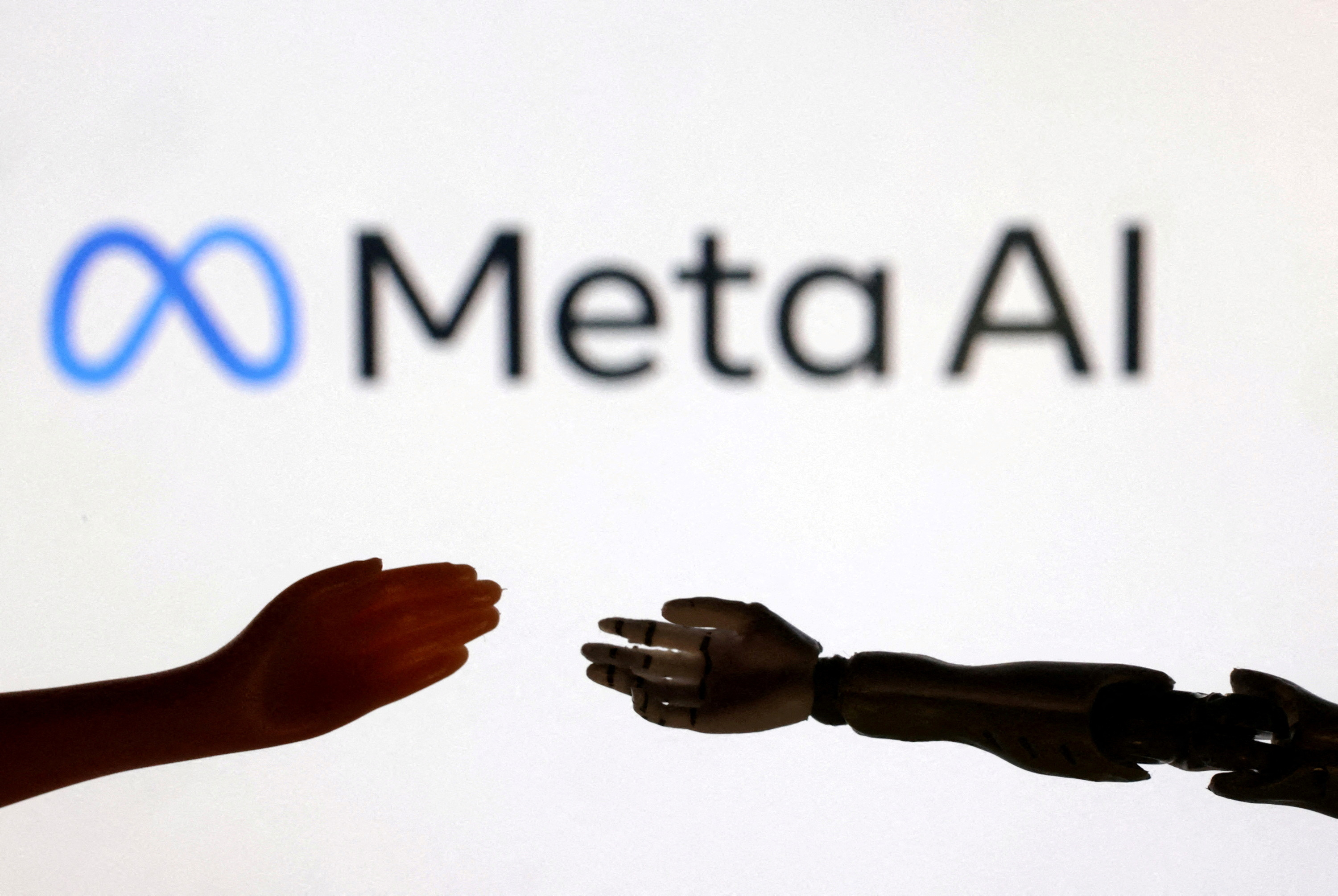 FILE PHOTO: Illustration shows Meta AI logo