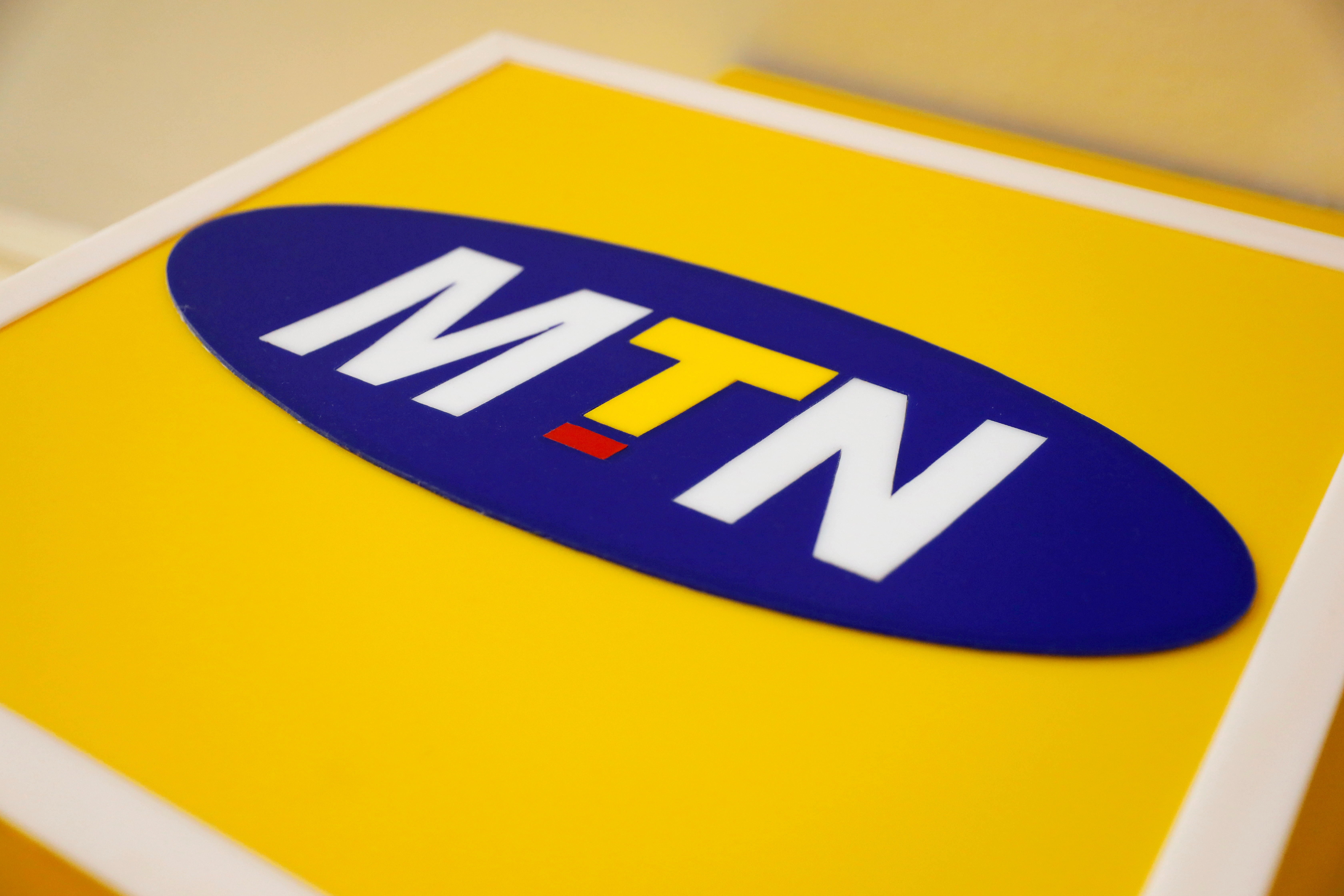 The logo of MTN is pictured in Abuja