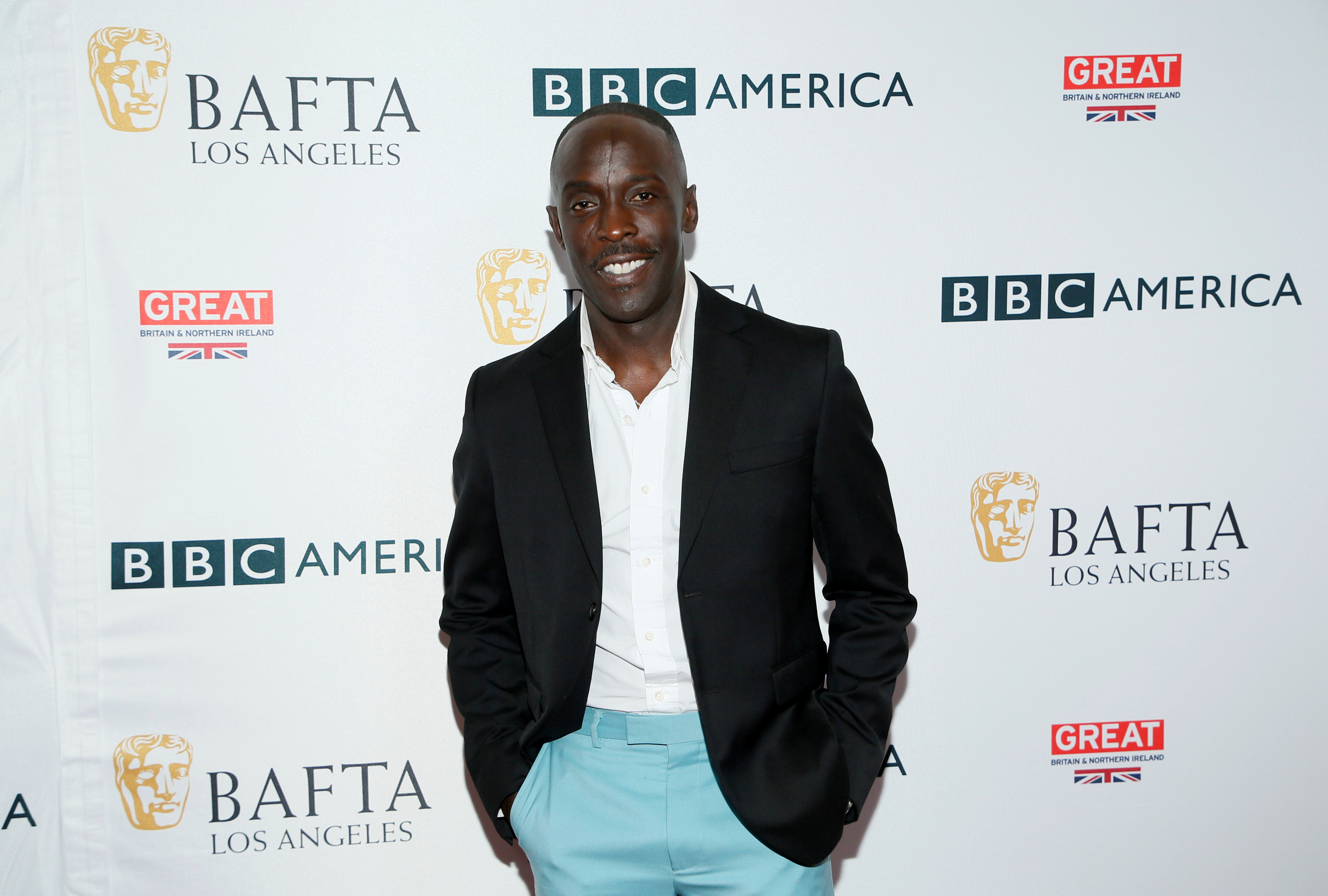 Actor Michael K. Williams poses at BAFTA Los Angeles + BBC America TV Tea Party in Beverly Hills