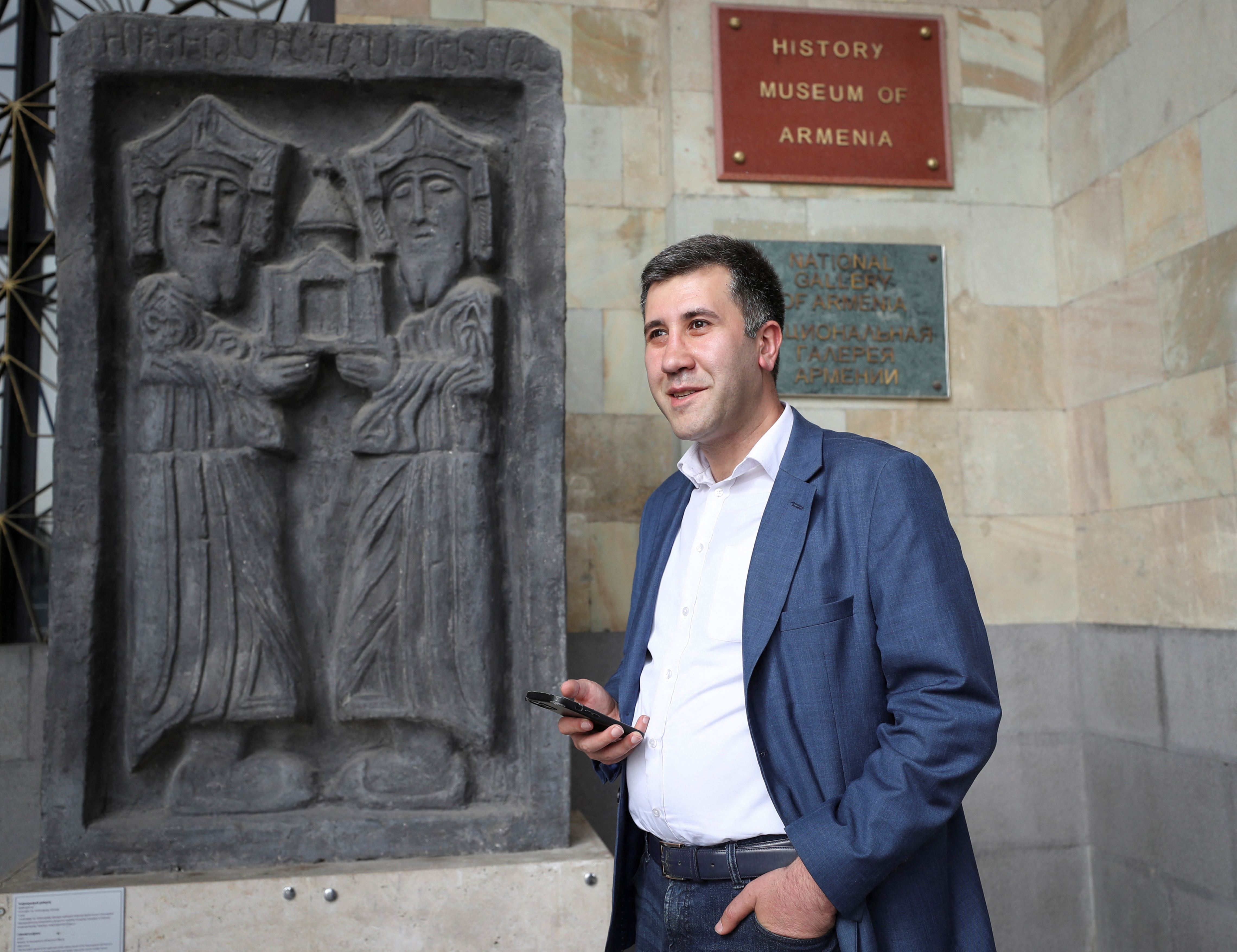 Ruben Melikyan, Armenian lawyer and human rights activist, is seen in Yerevan