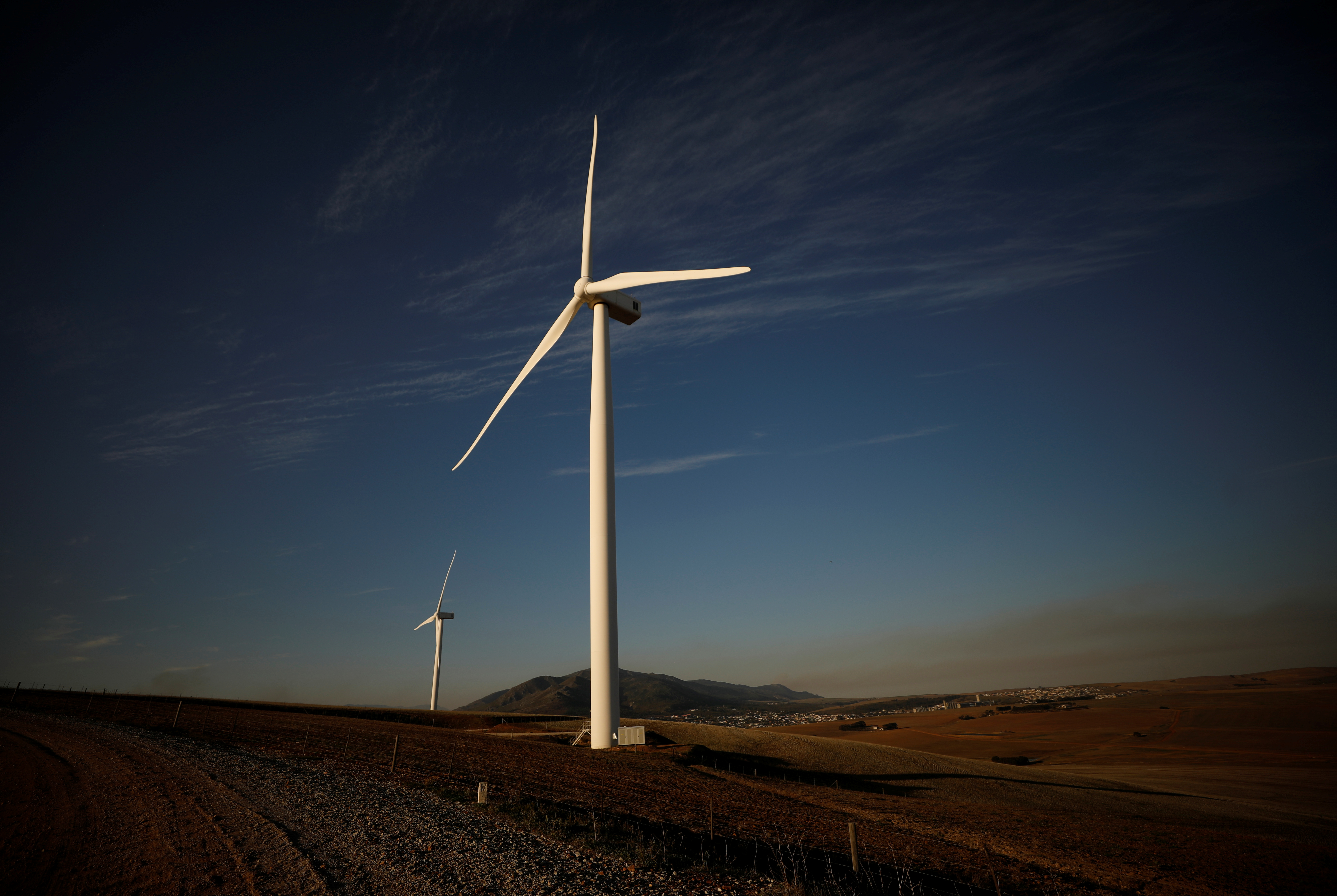 Wind turbines produce renewable energy outside Caledon