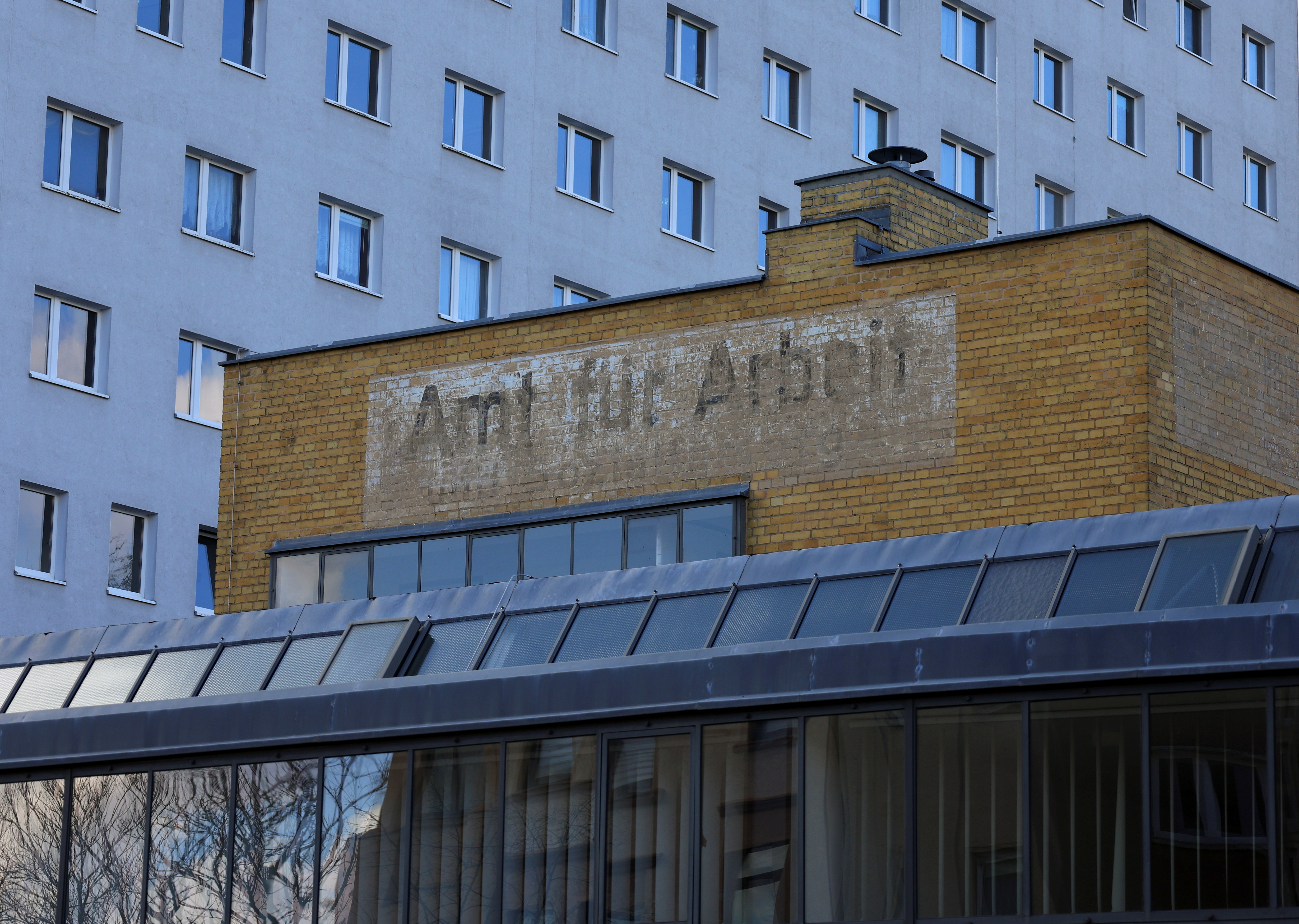 The Employment Office "Amt fuer Arbeit" is pictured in Dessau