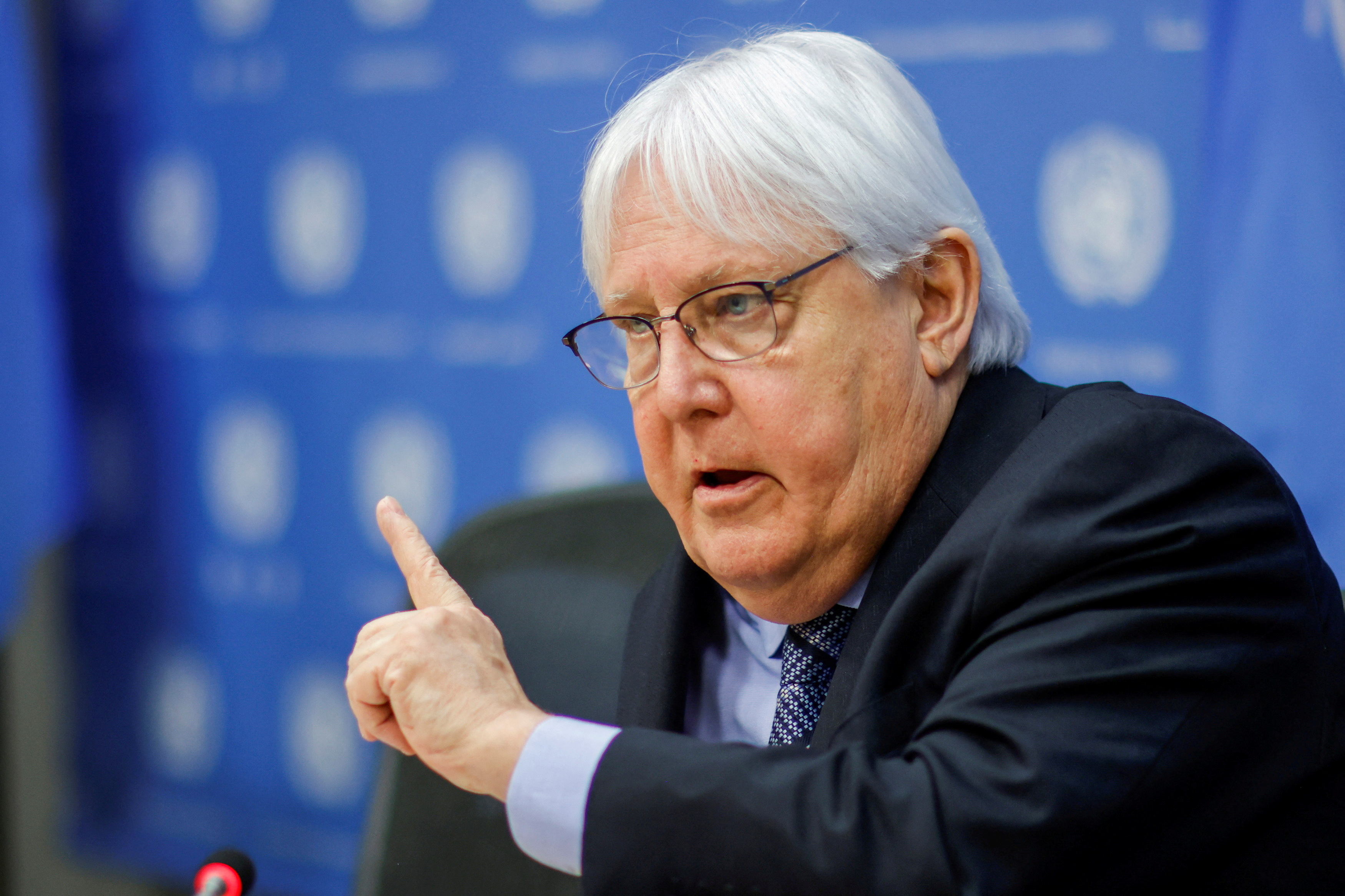 U.N. humanitarian affairs chief Martin Griffiths gives update on Ukraine