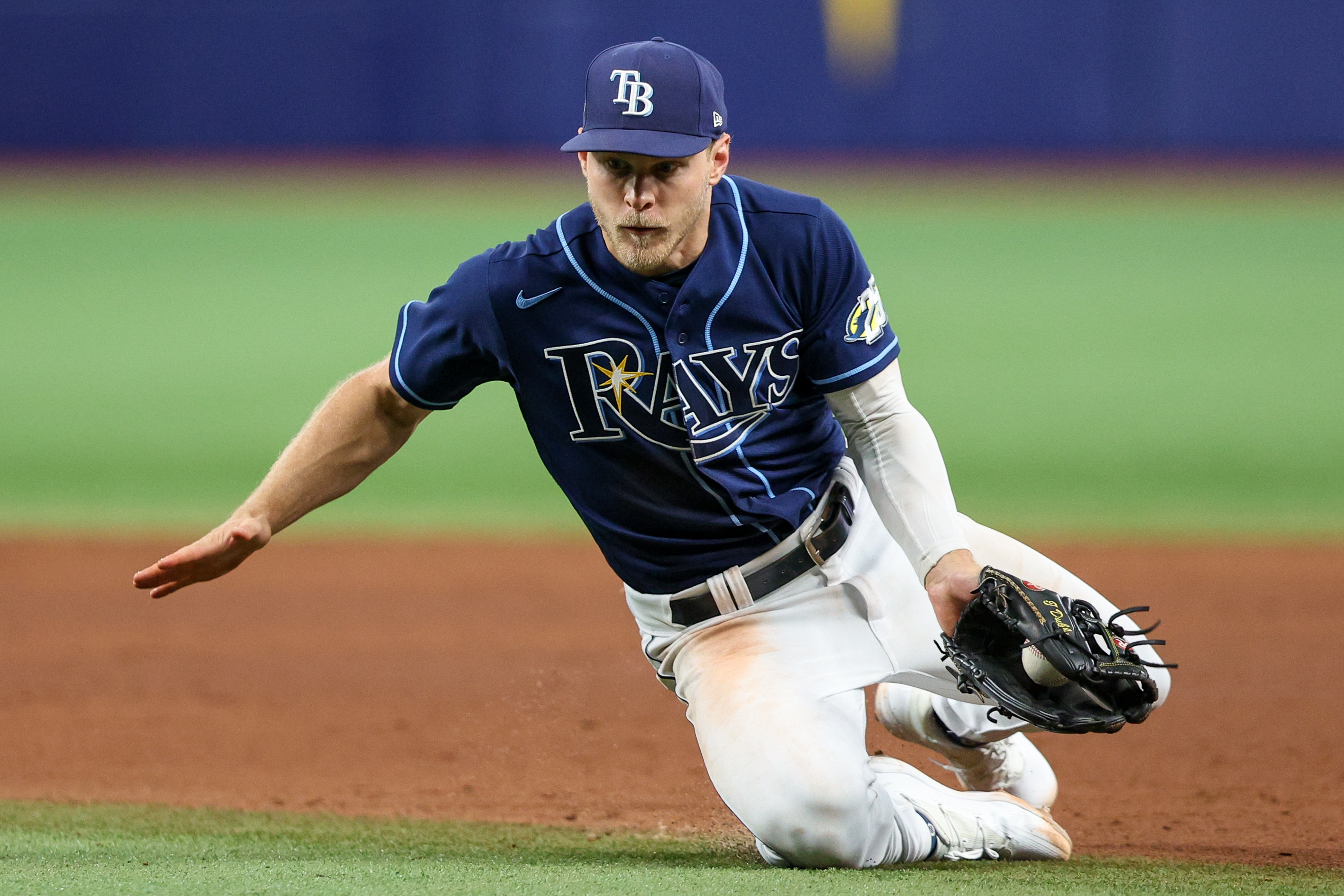 St. Petersburg, FL. USA; Tampa Bay Rays starting pitcher Corey