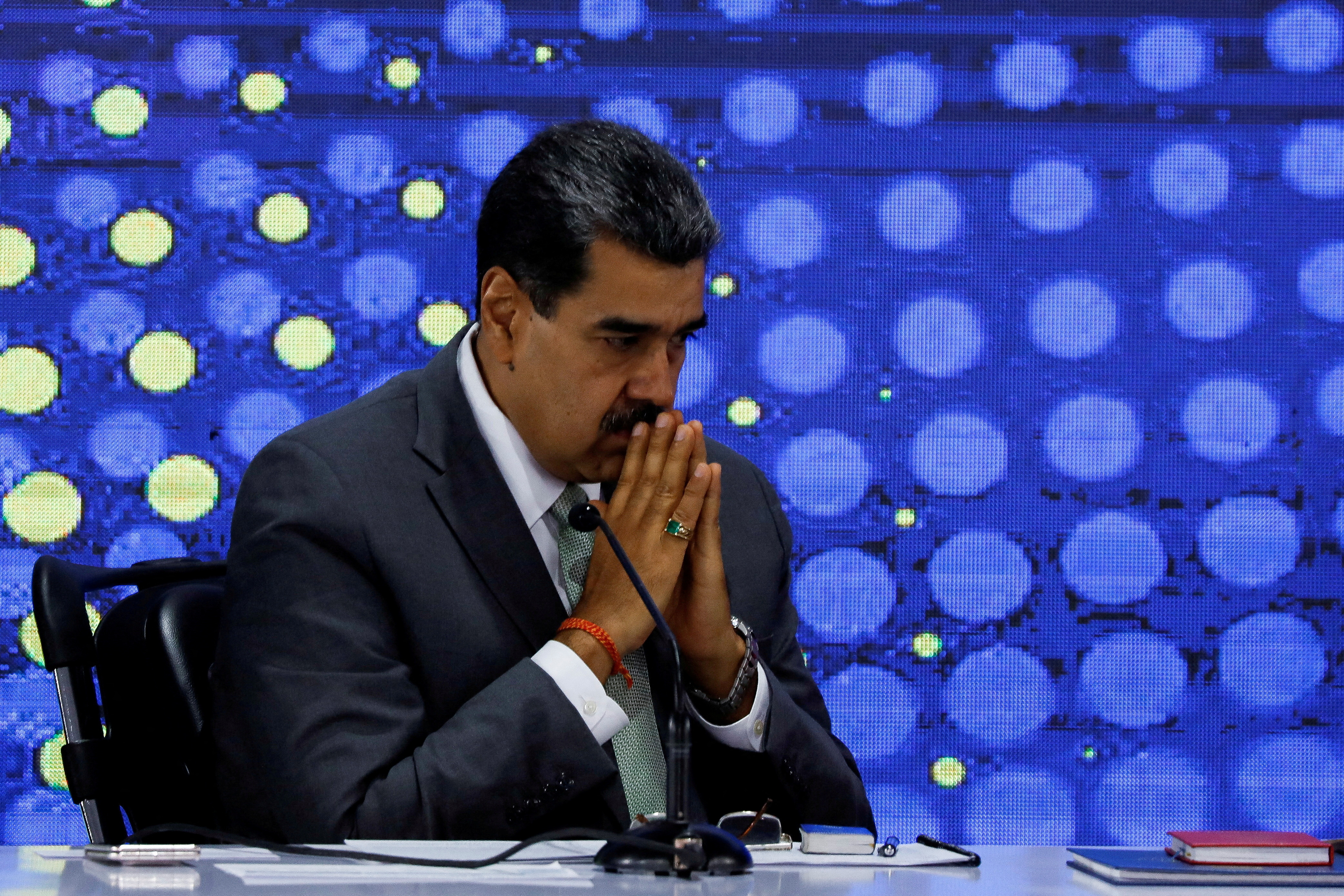Venezuelan President Nicolas Maduro attends an event at the National Electoral Council, in Caracas