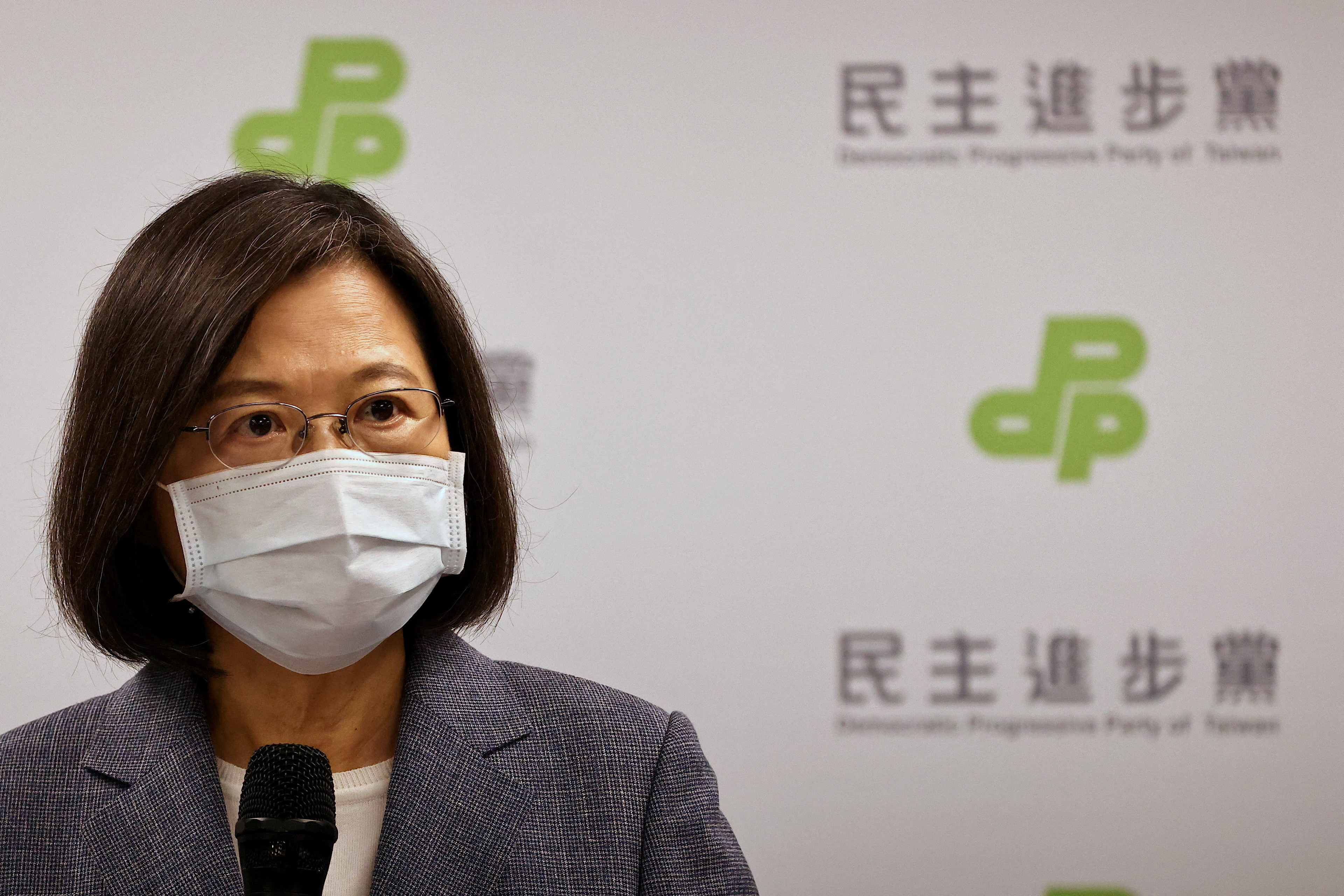 Taiwanese President Tsai announces to resign as Democratic Progressive Party chair to take responsibility for the party's performance in the local elections in Taipei