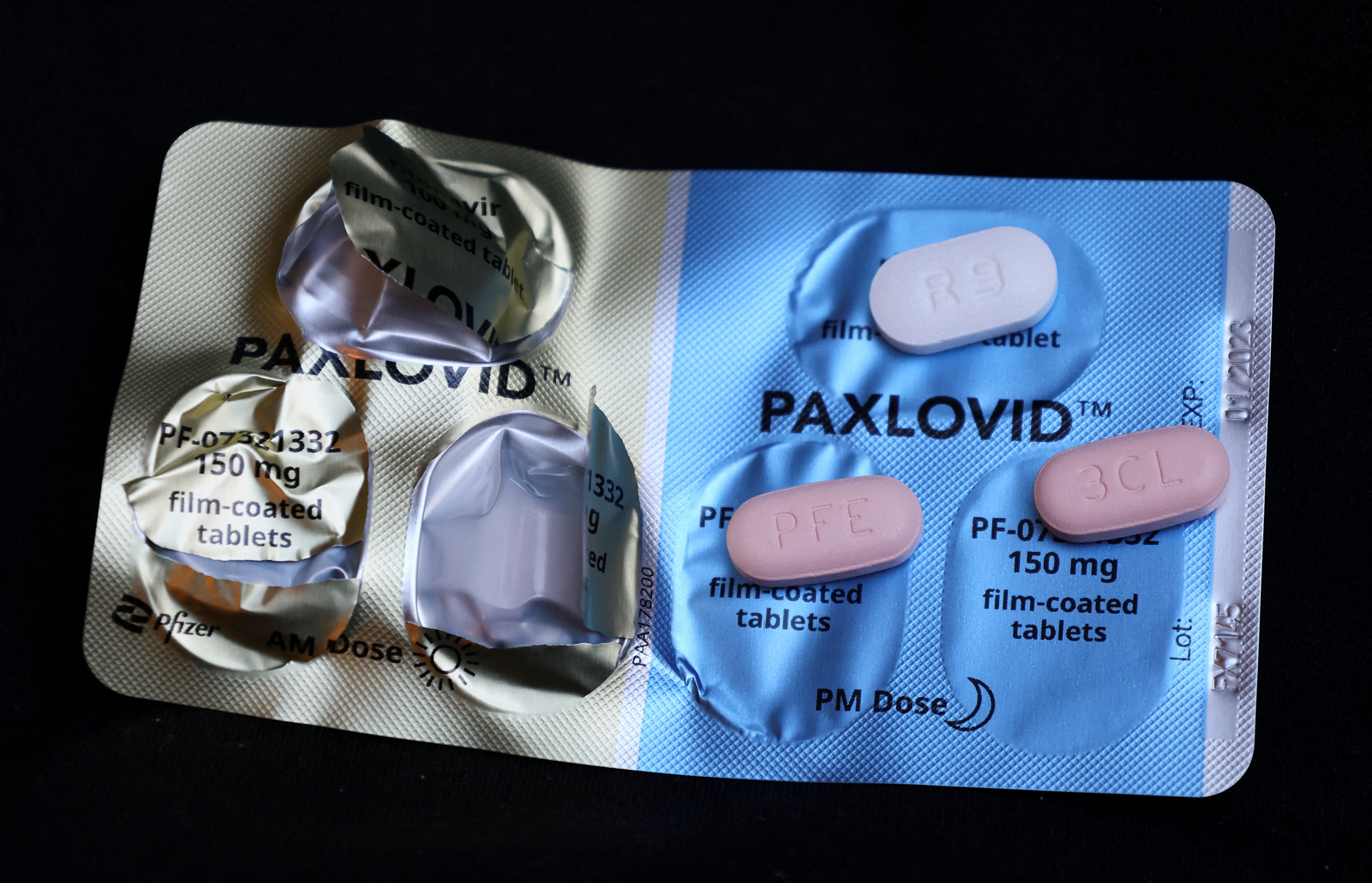 Paxlovid is shown in this picture illustration