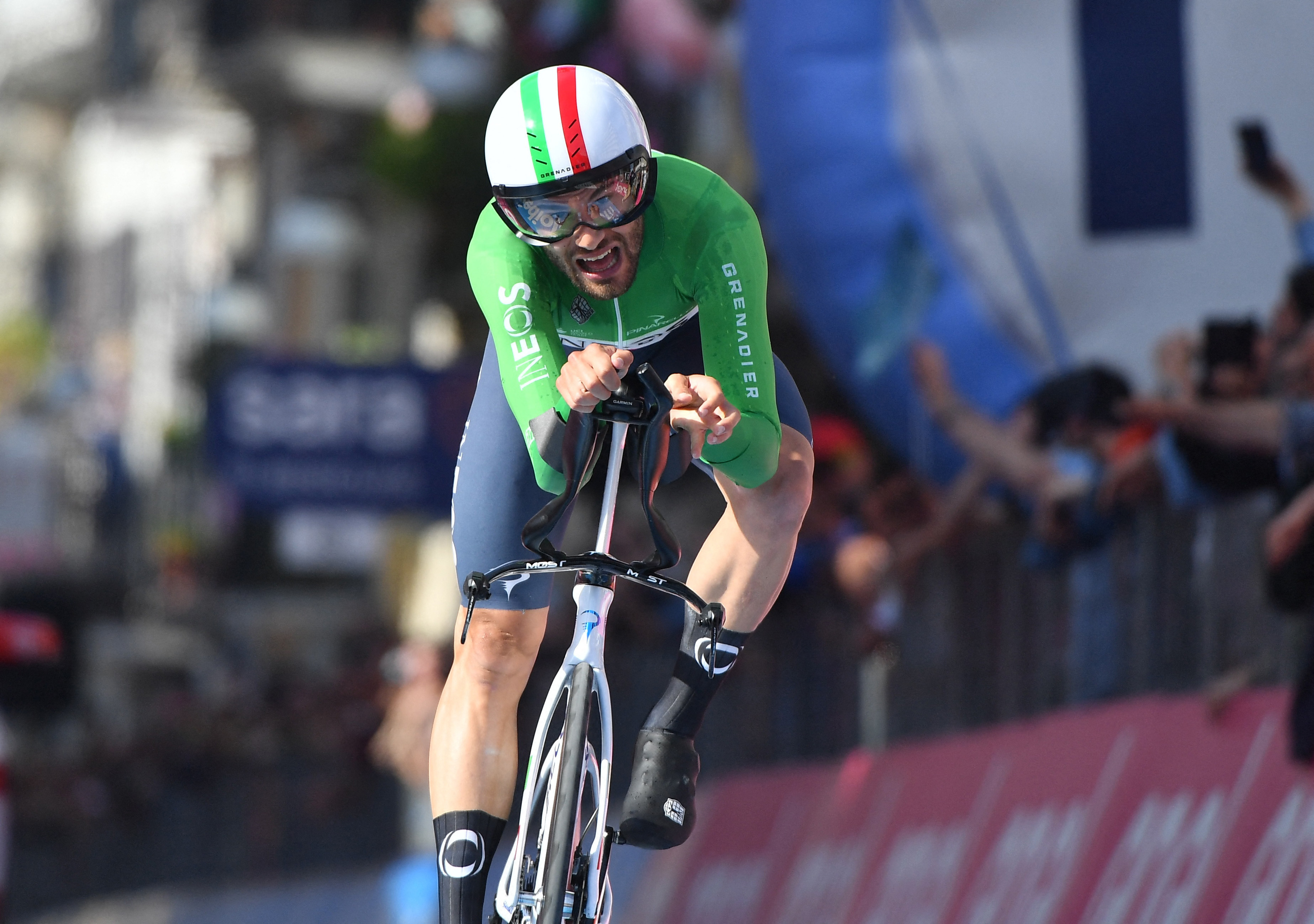 Ganna powers to cycling world one-hour record