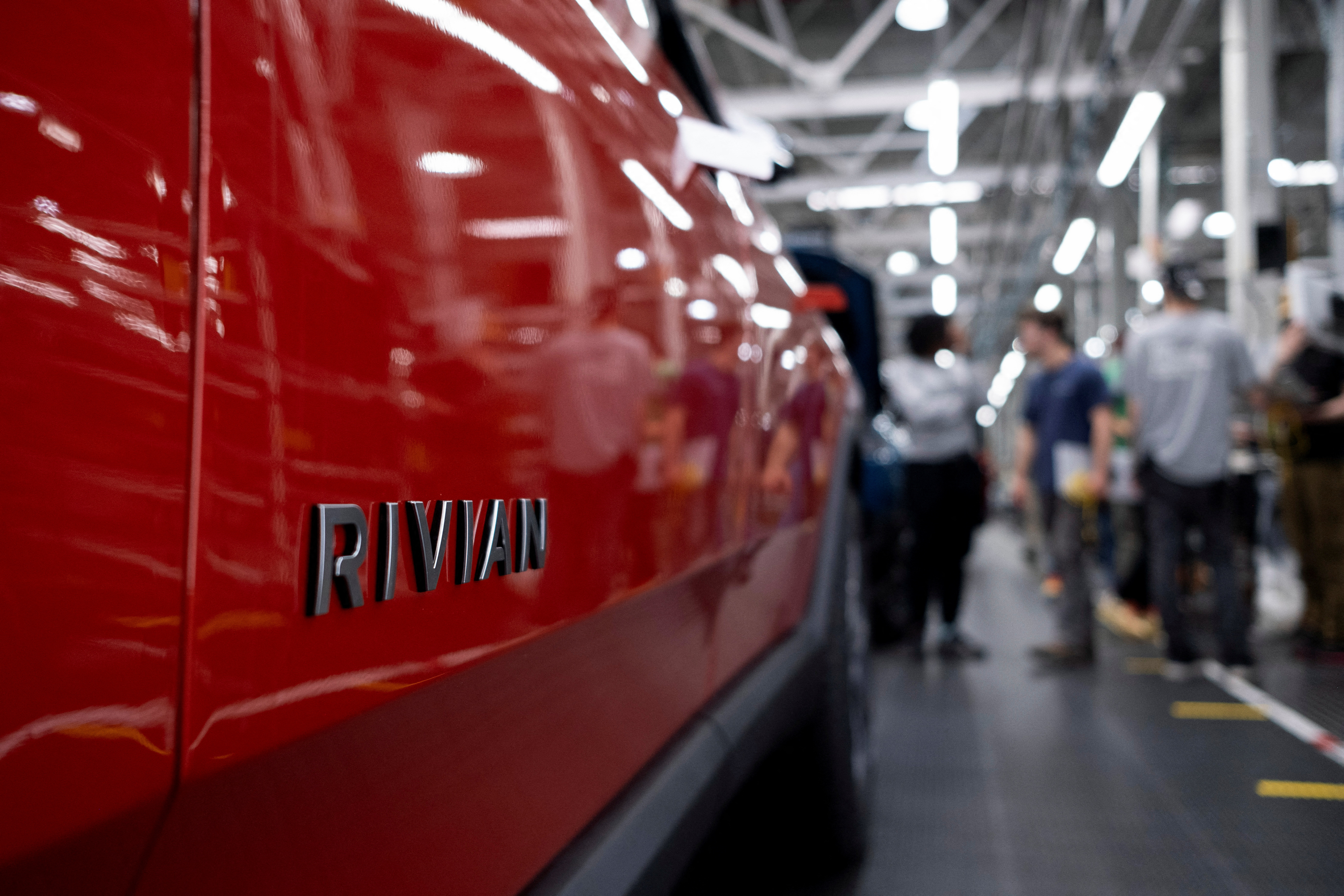 Electric auto maker Rivian's manufacturing facility in Normal