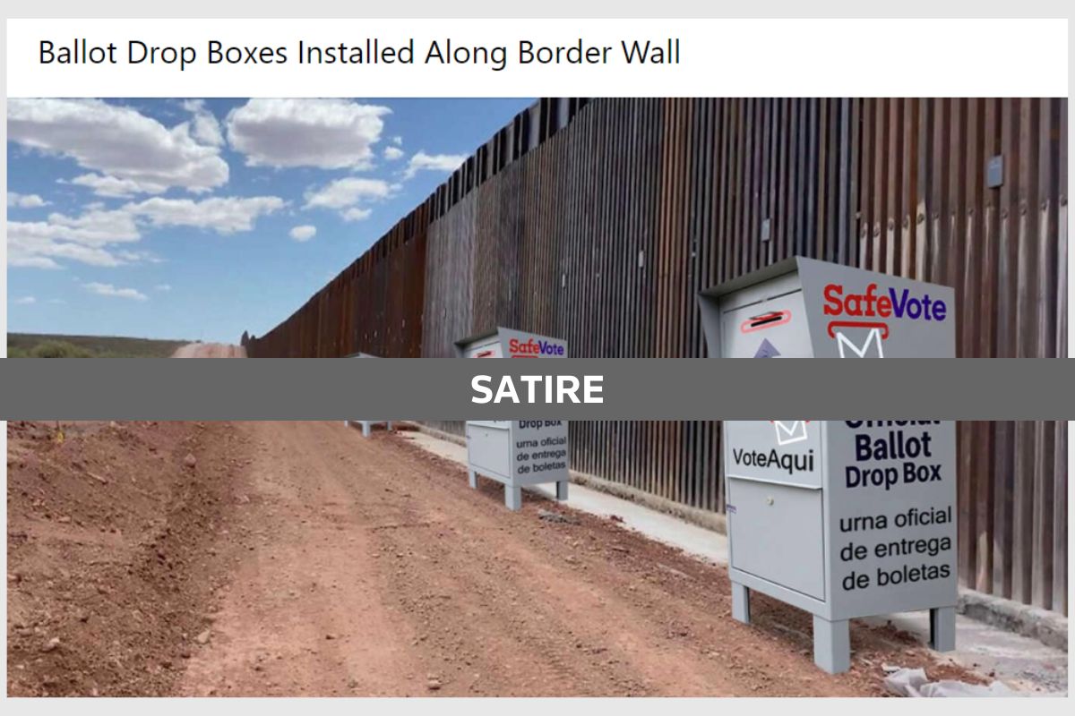 Fact Check: Image Of Ballot Drop Boxes Installed Along US Border Is ...