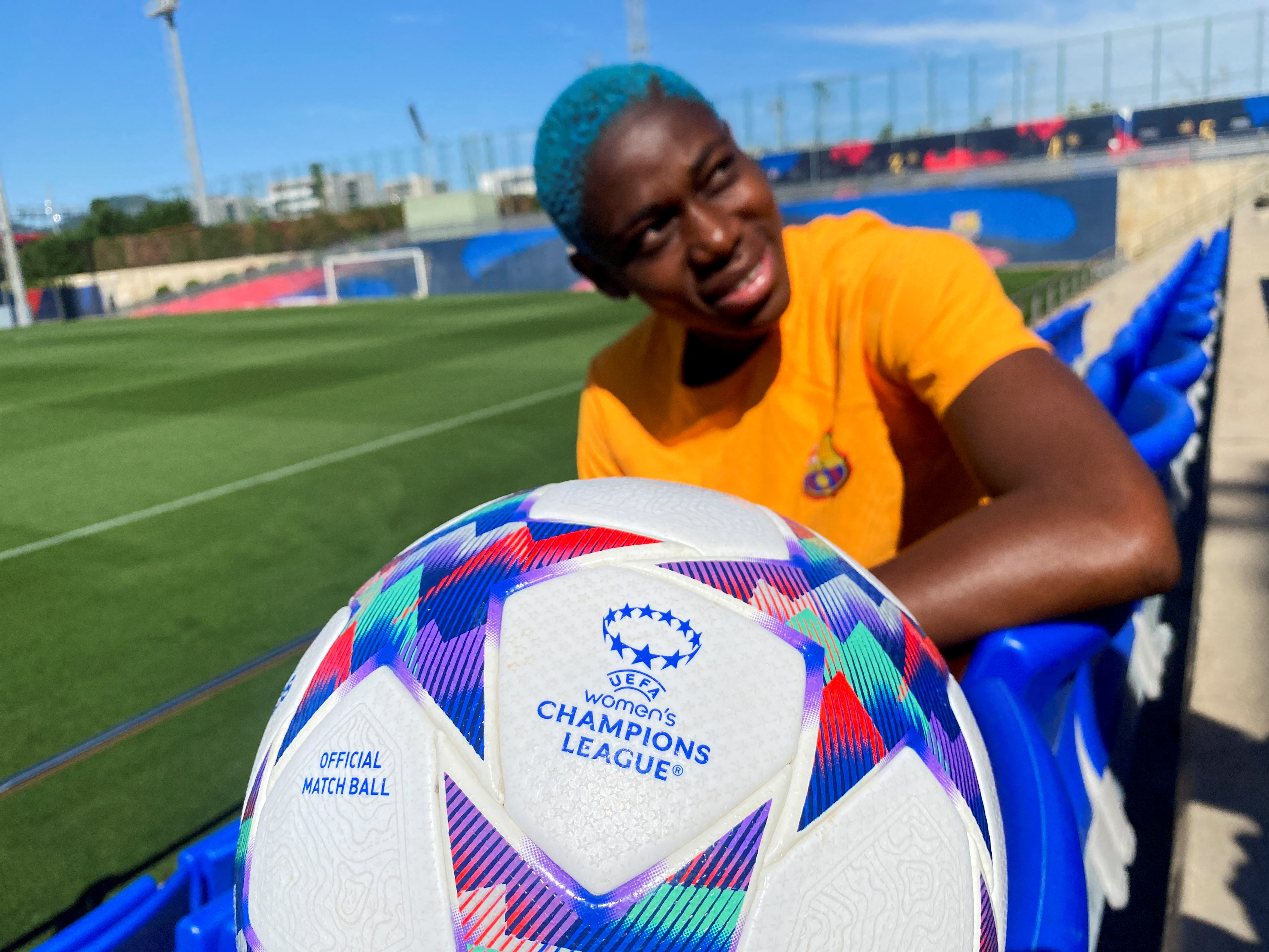 Soccer-'Get used to it' - women's football is the future, says Barca's Oshoala