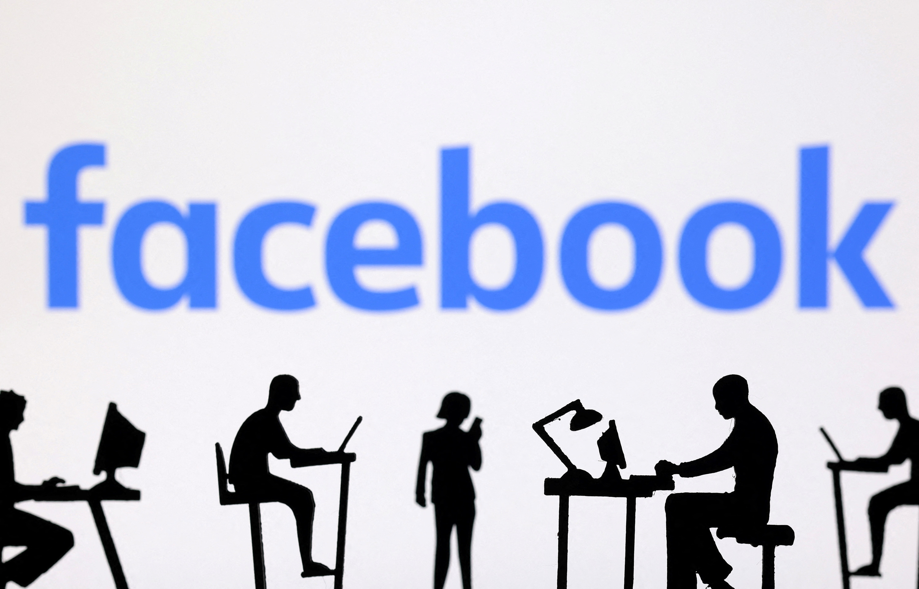 Illustration shows Facebook logo