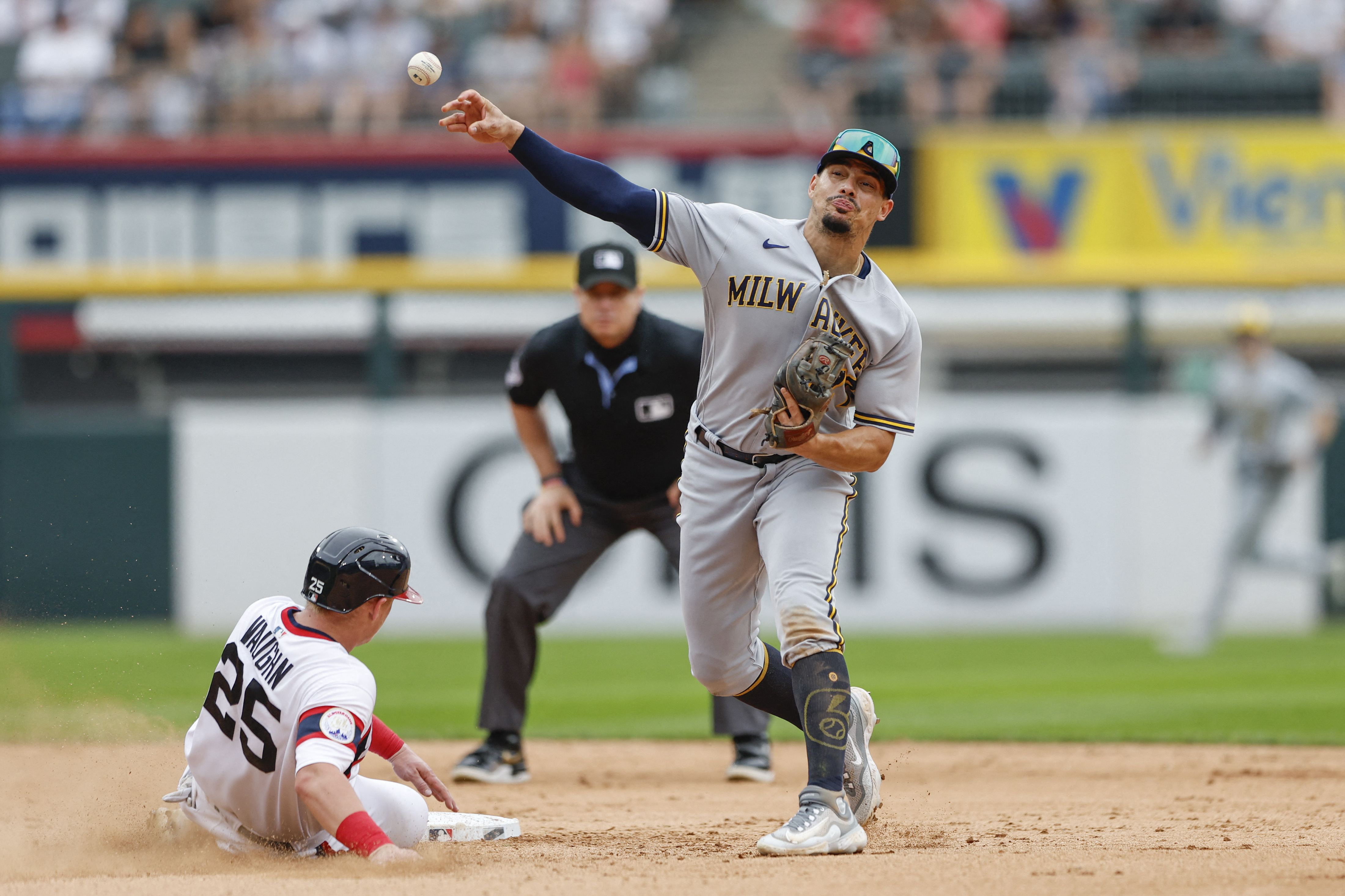 Freddy Peralta, Carlos Santana push Brewers past White Sox