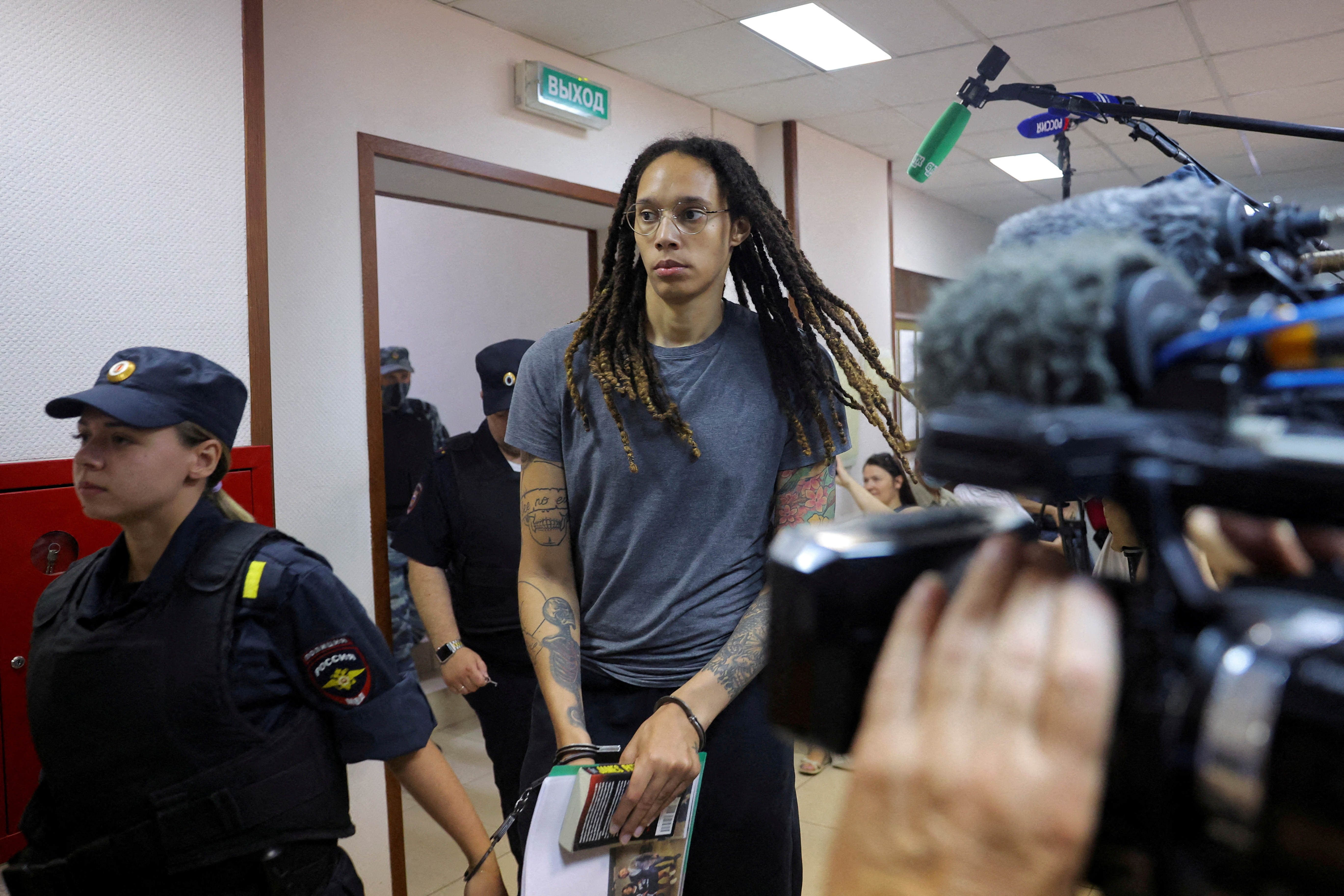 U.S. basketball player Brittney Griner on trial in Moscow
