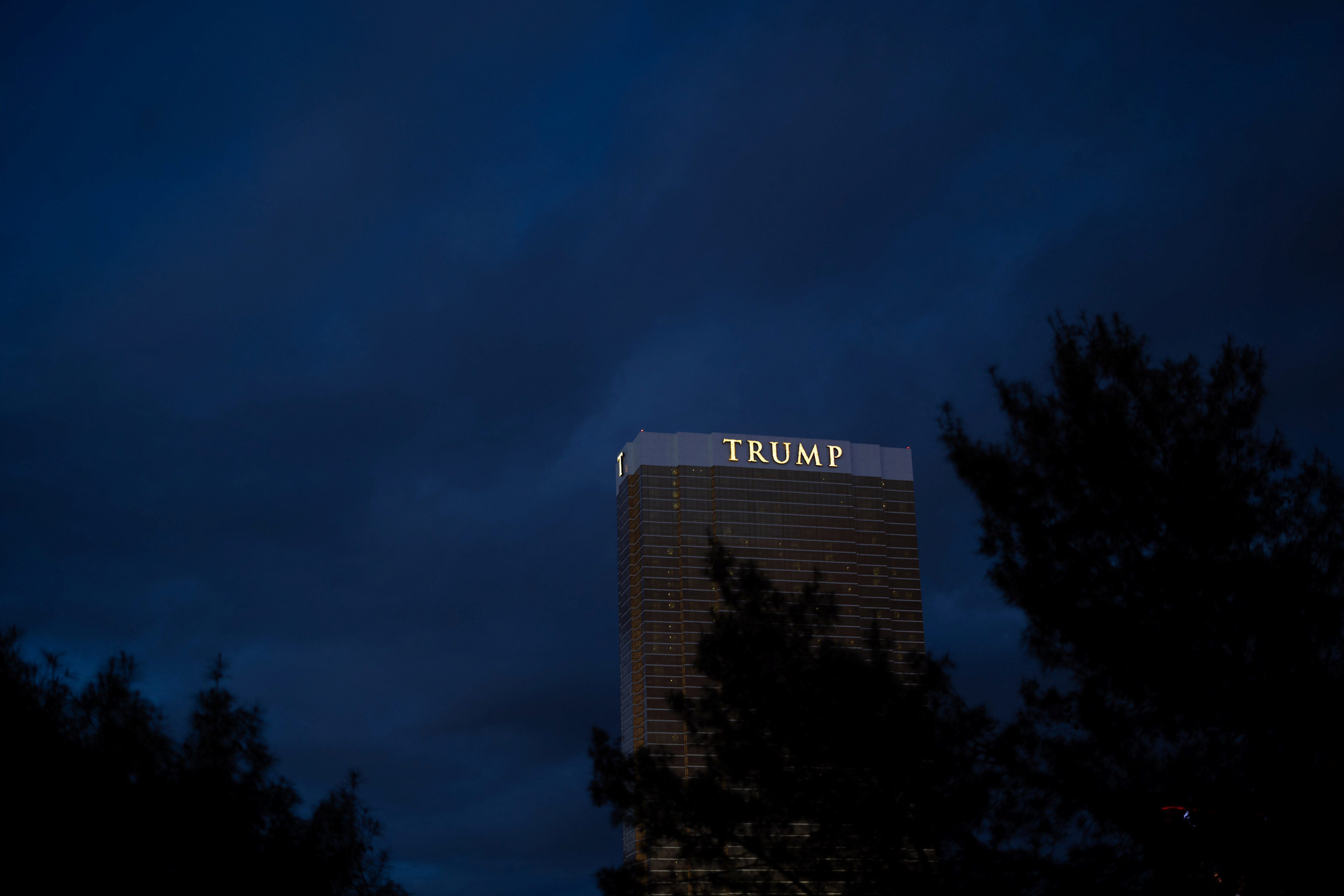 Trump Tower during the Nevada caucus