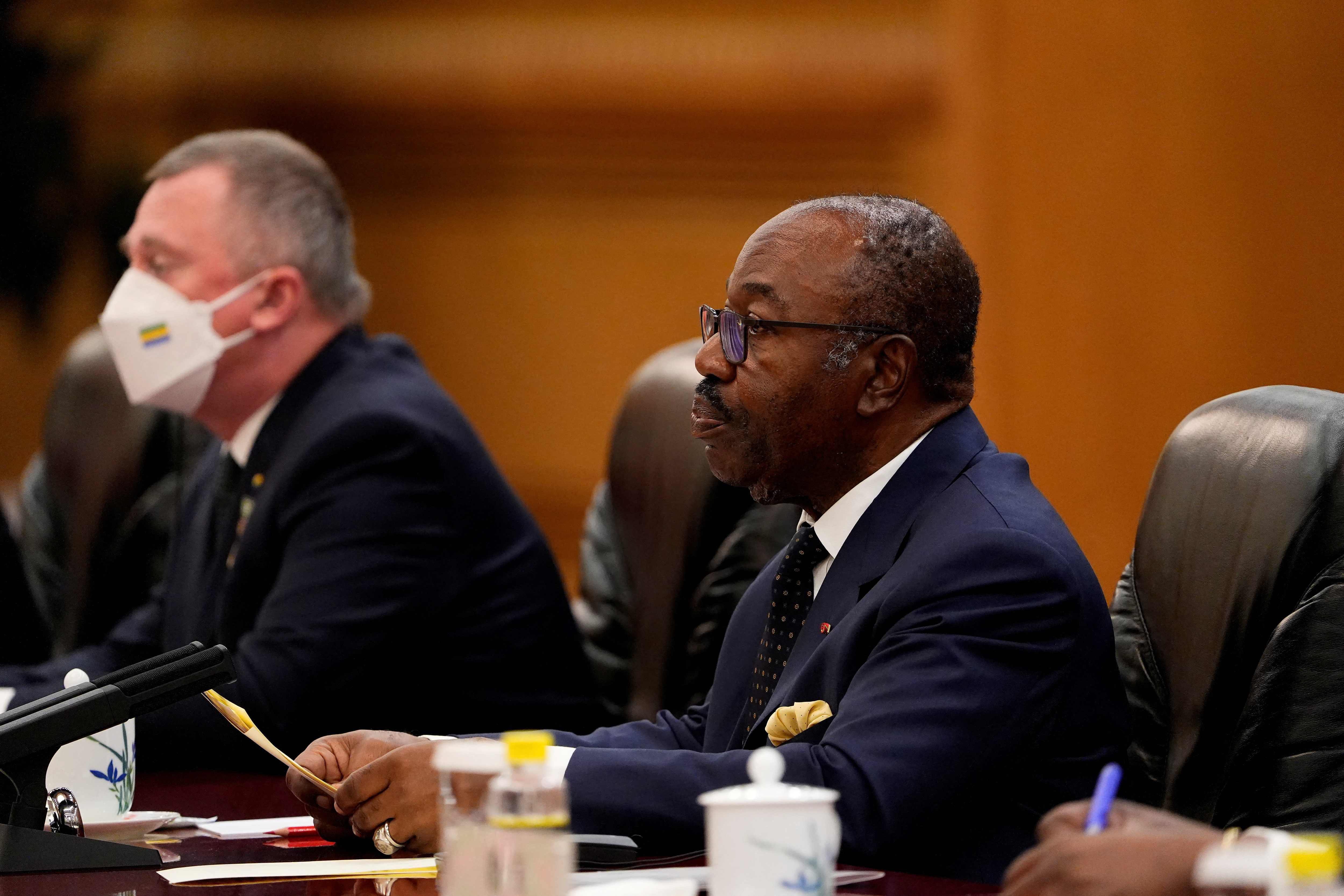 Gabonese President Ondimba and Chinese President Xi meet in Beijing