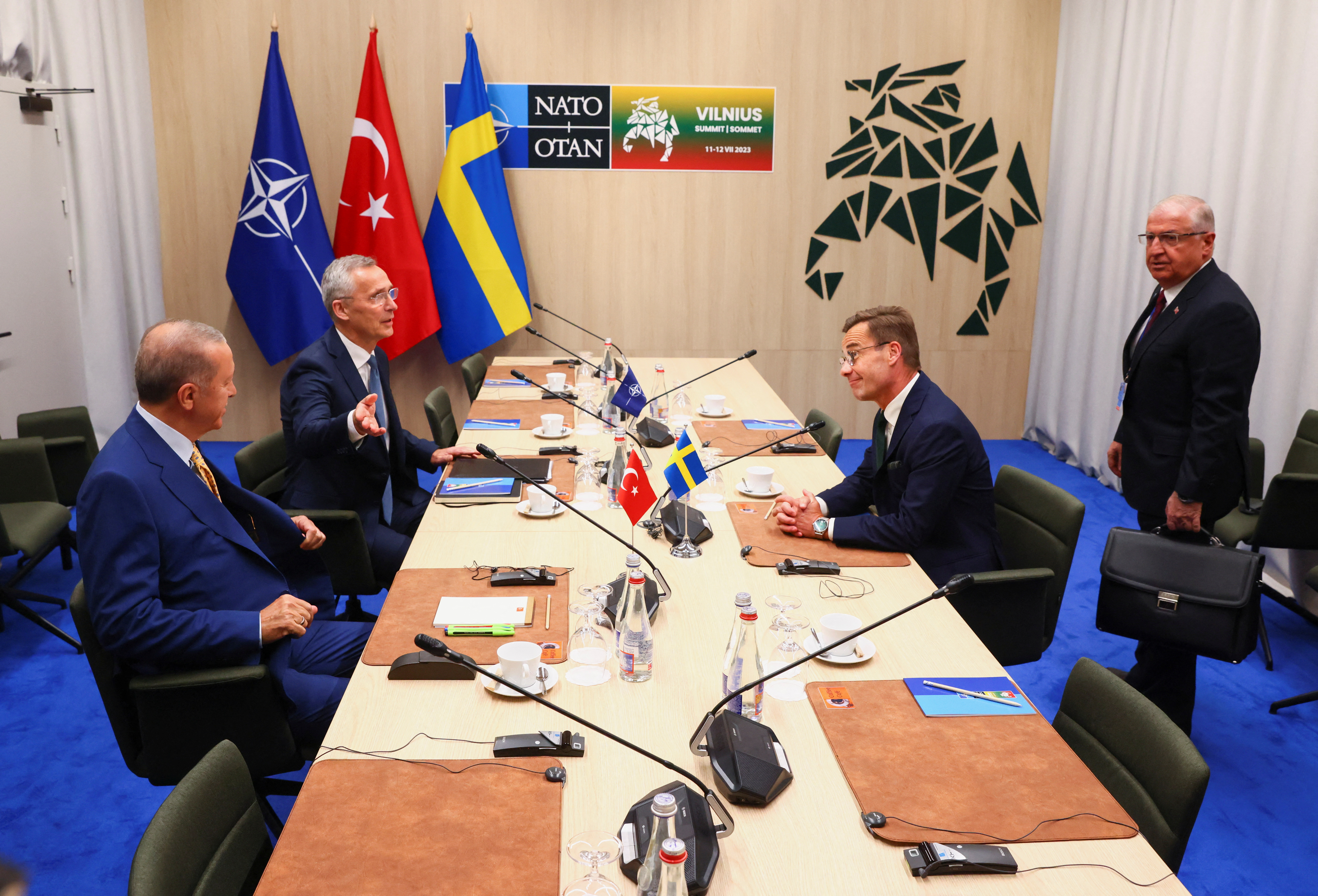 Turkish, Swedish leaders discuss membership bid ahead of NATO summit