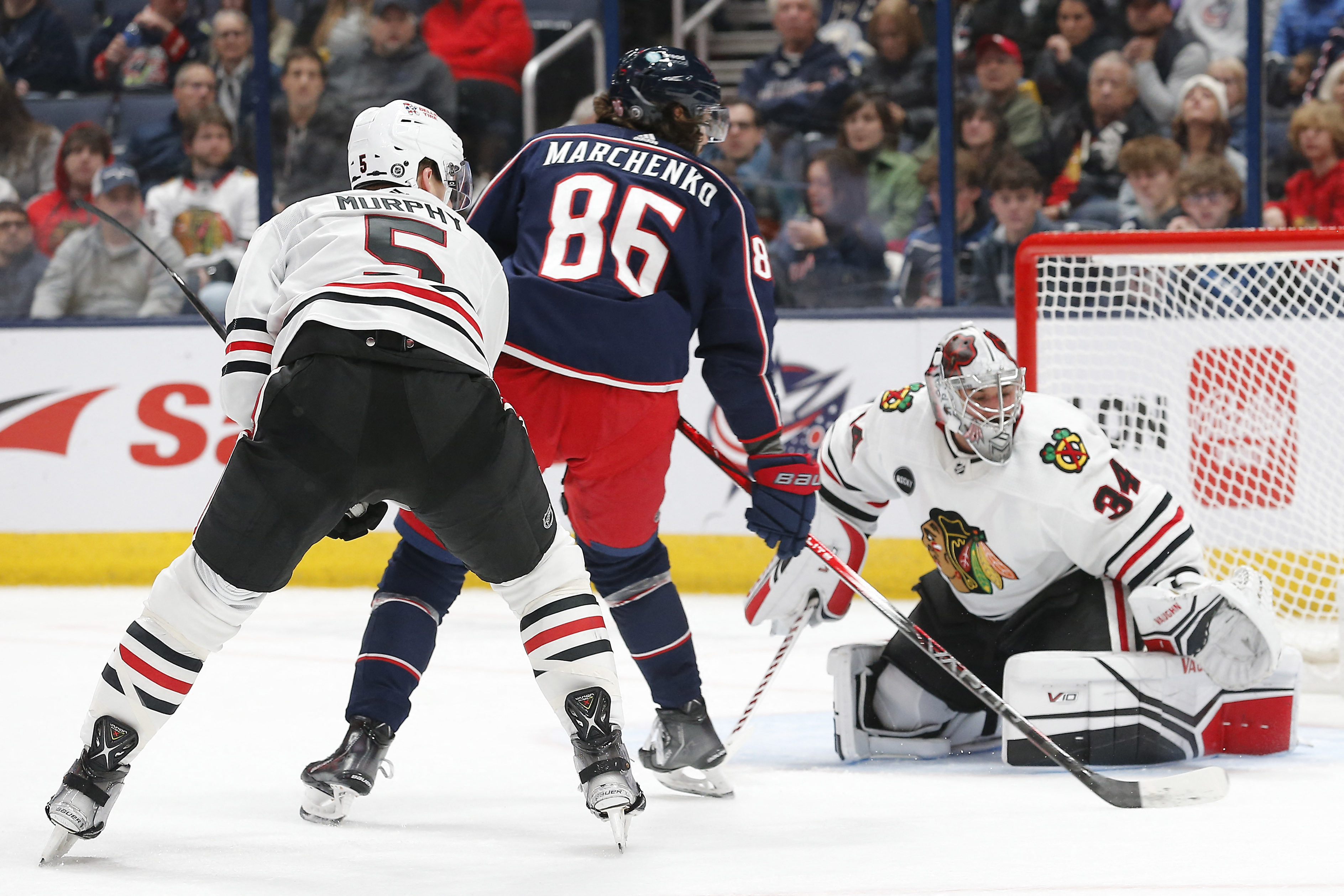 Blue Jackets pile on early, rout Blackhawks at home | Reuters