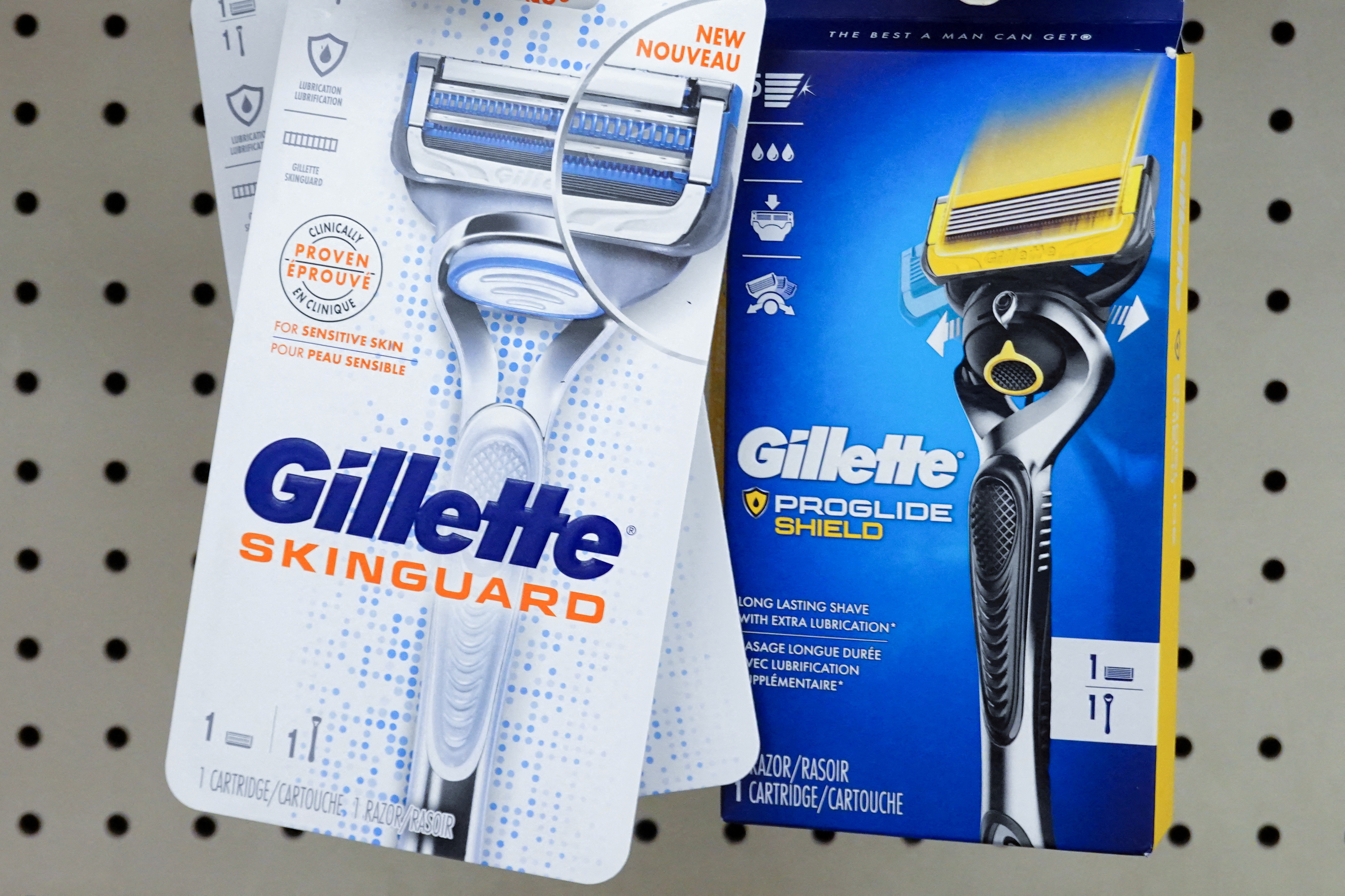 Gillette razors, a brand owned by Procter & Gamble, 
