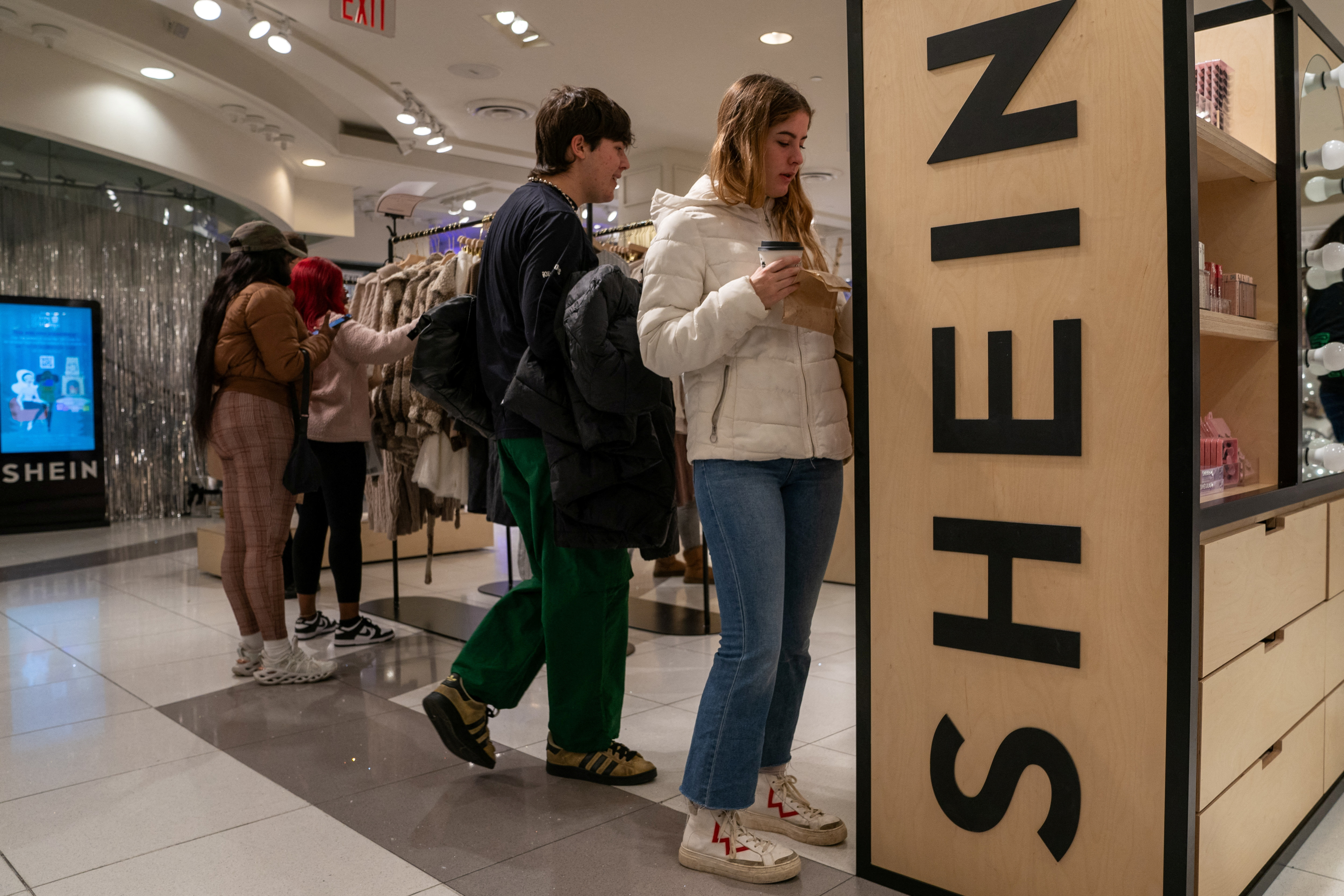 Shein Holiday Pop-Up Shop In Forever 21 at Times Square