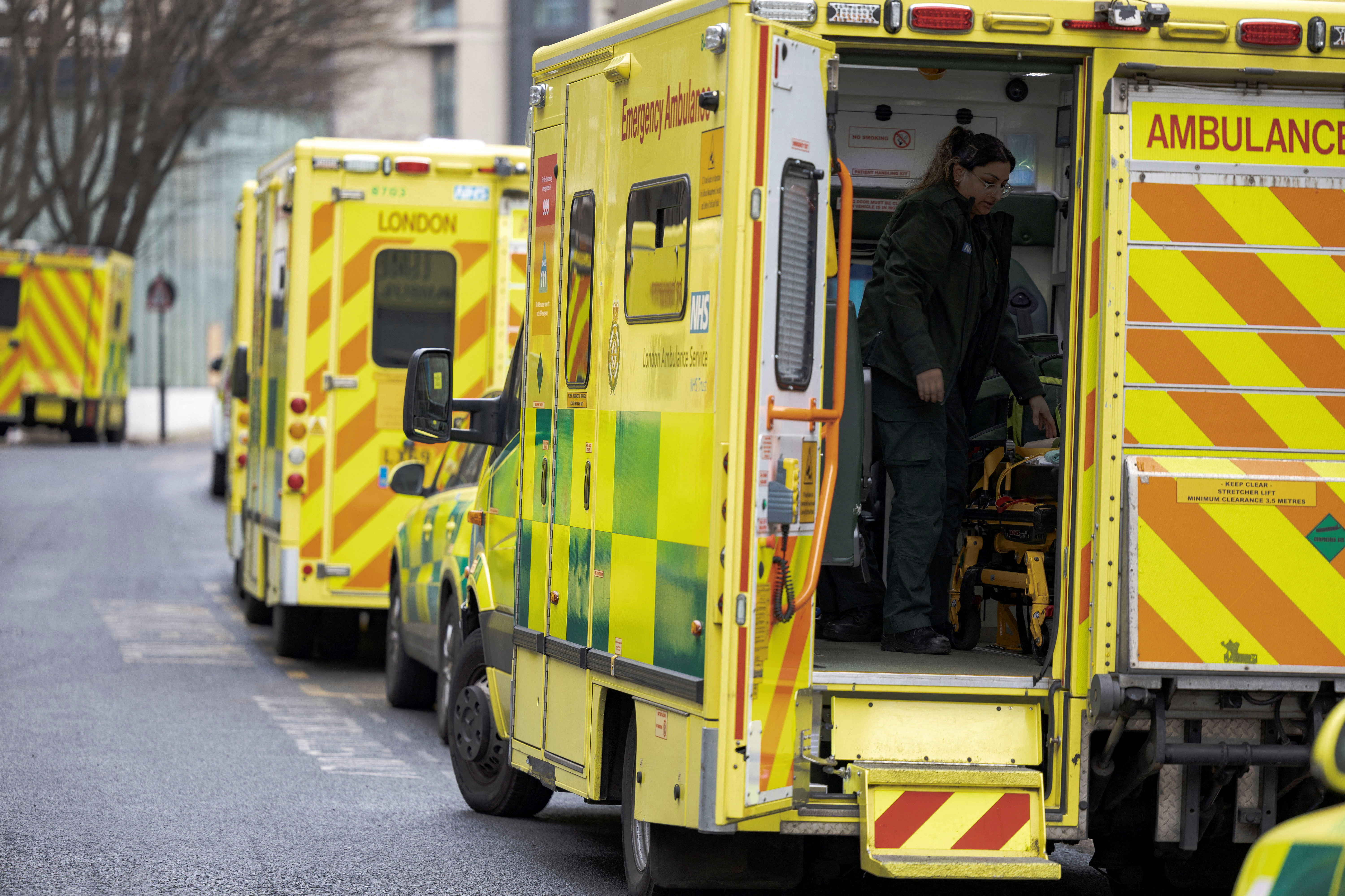 NHS dispute on ambulance services and other NHS organisations across most parts of England