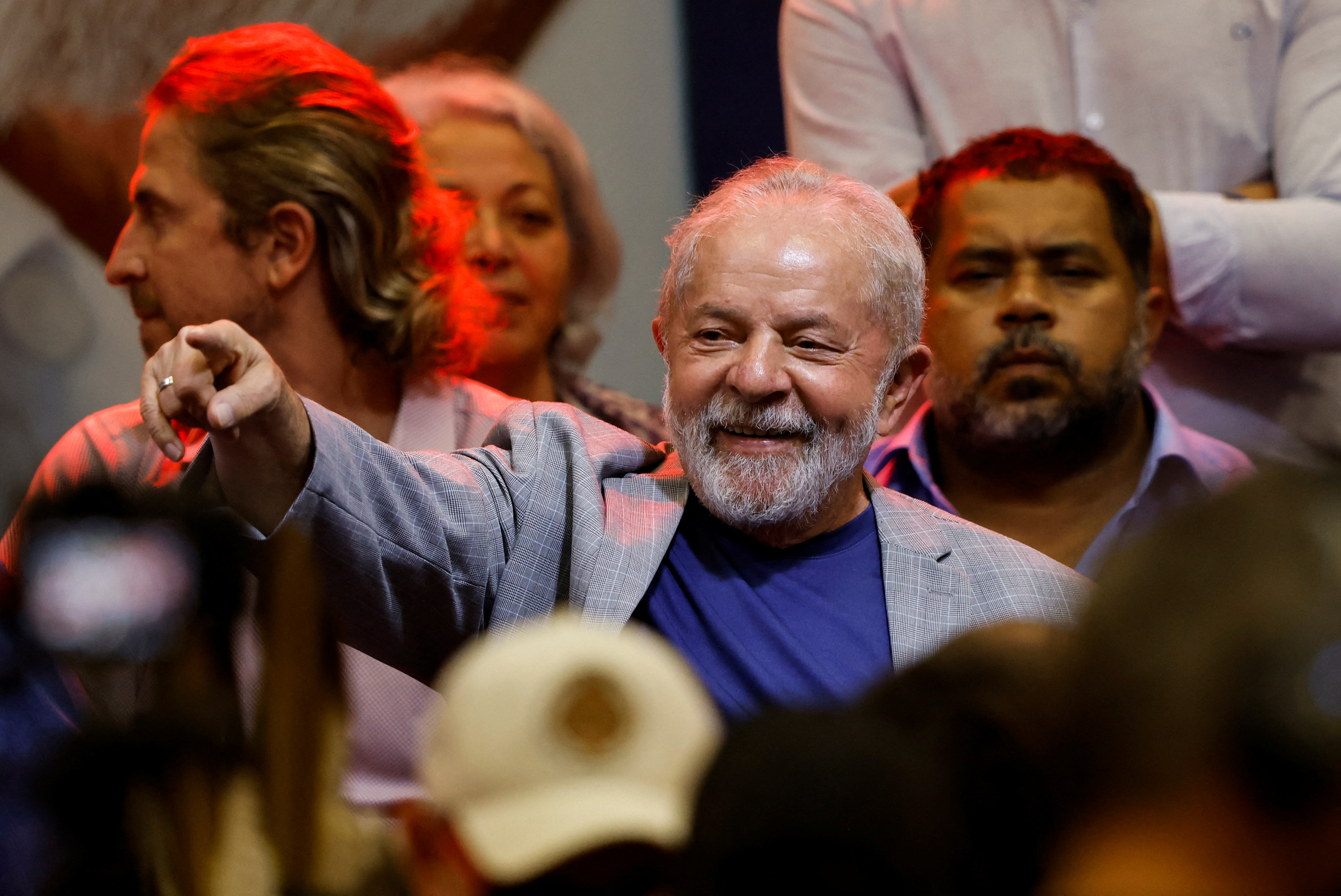 Brazil's former President Luiz Inacio Lula da Silva attends an event of the Workers Party (PT), in Curitiba