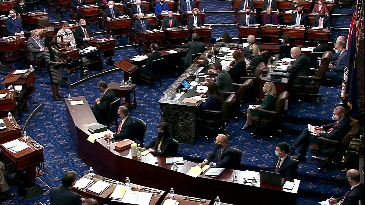 View of the U.S. Senate chamber