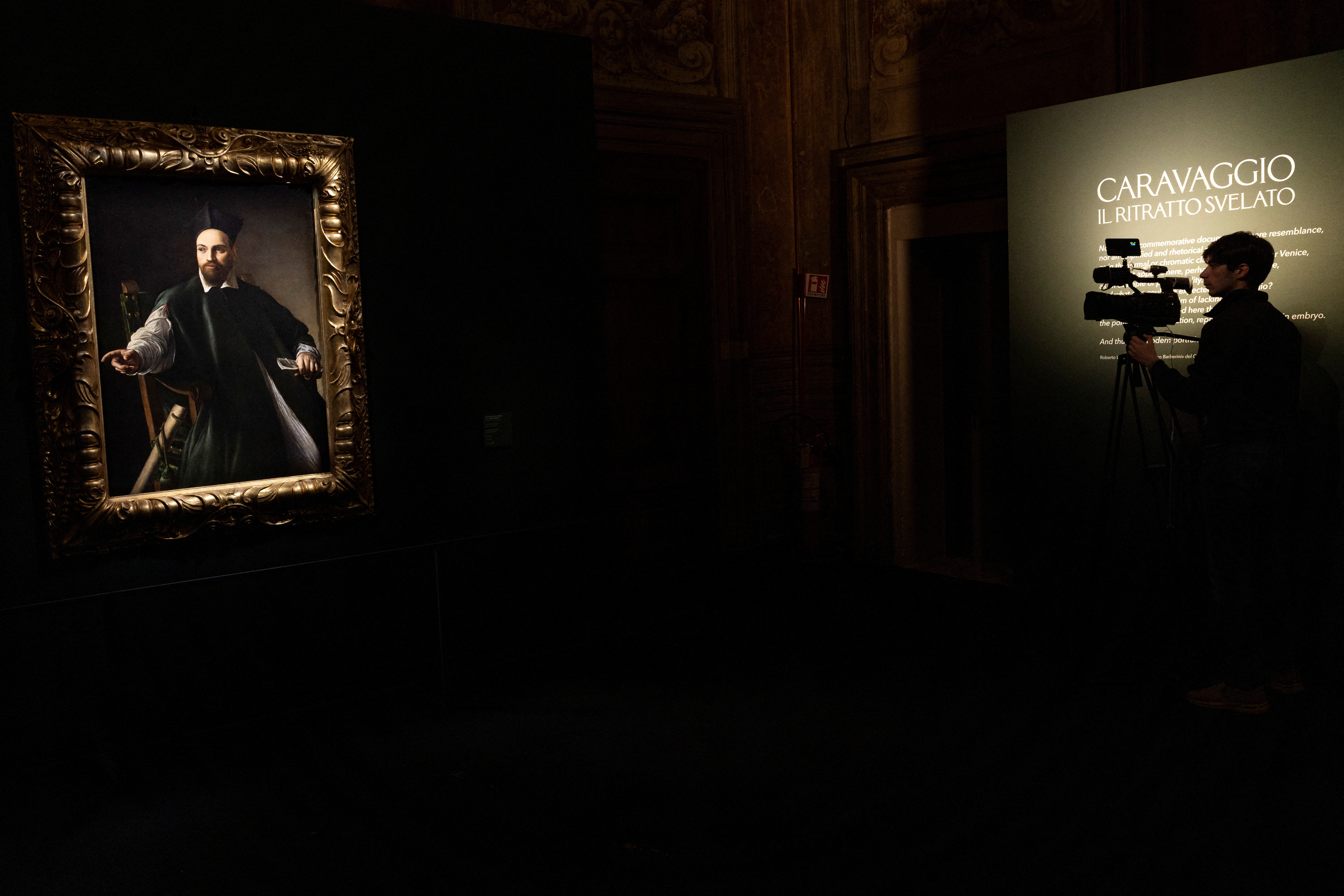 Caravaggio's portrait of Maffeo Barberini on public display for the first time