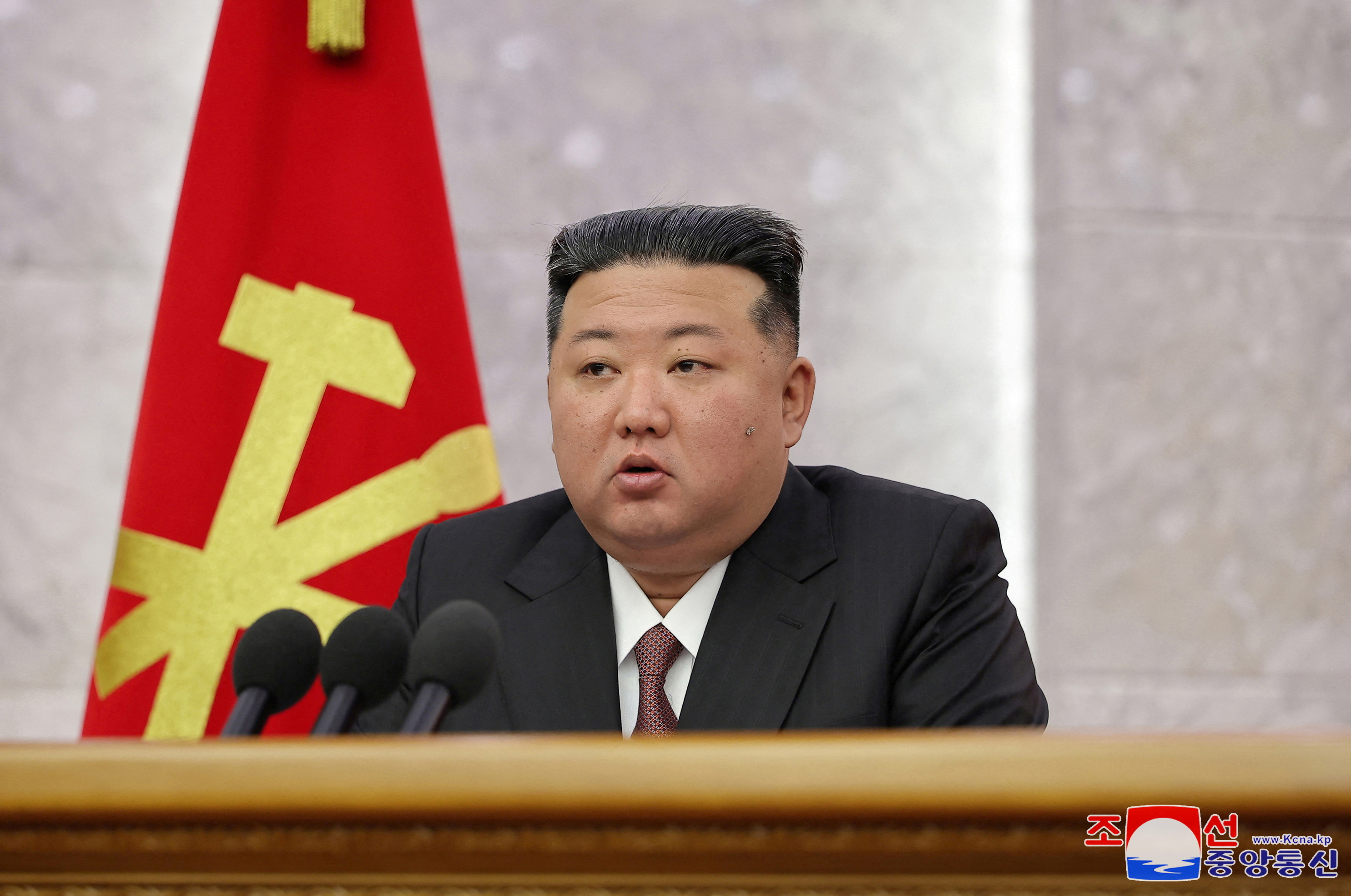 North Korean leader Kim Jong Un chairs a key meeting of the country's ruling party in Pyongyang